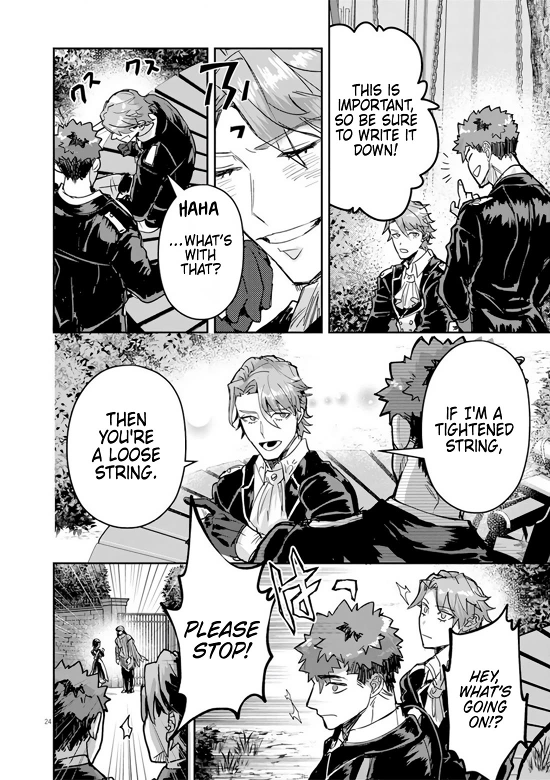 Regarding the Destruction of the Destruction Flag as a Result of a Nichiasa-Loving Otaku Being Reincarnated as a Villainous Student. Chapter 11 page 24 - Chapter 11: Good Morning, Crab Noble!