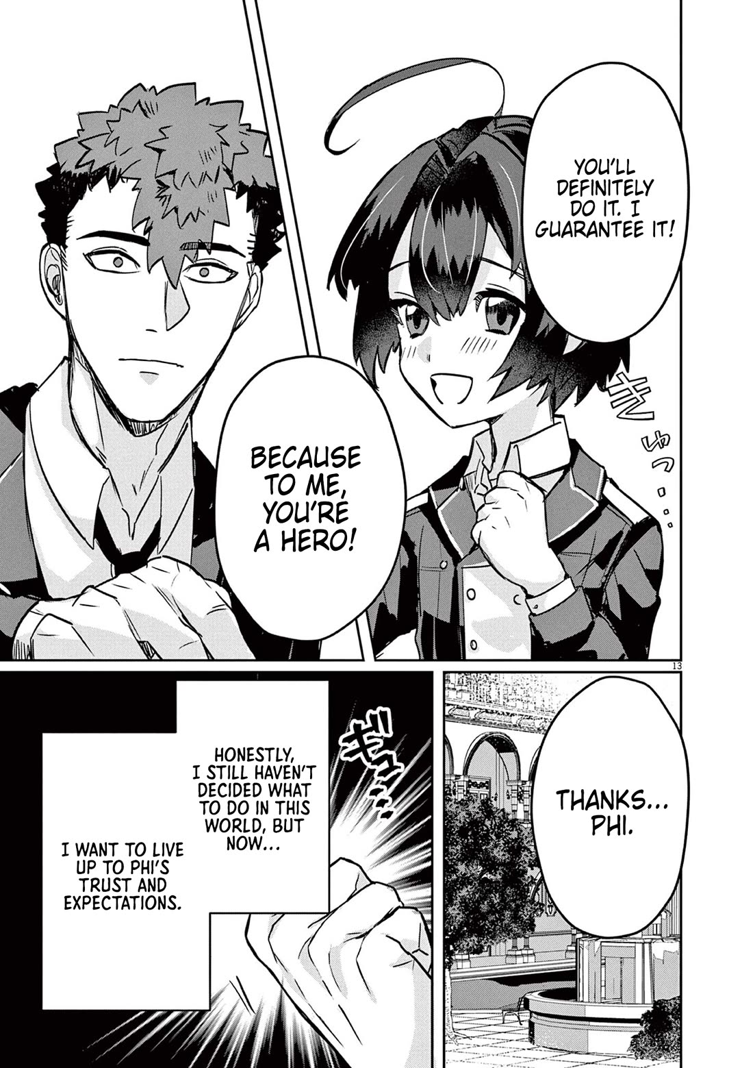 Regarding the Destruction of the Destruction Flag as a Result of a Nichiasa-Loving Otaku Being Reincarnated as a Villainous Student. Chapter 3 page 13 - Chapter 3: Nii-san is a Hero!!