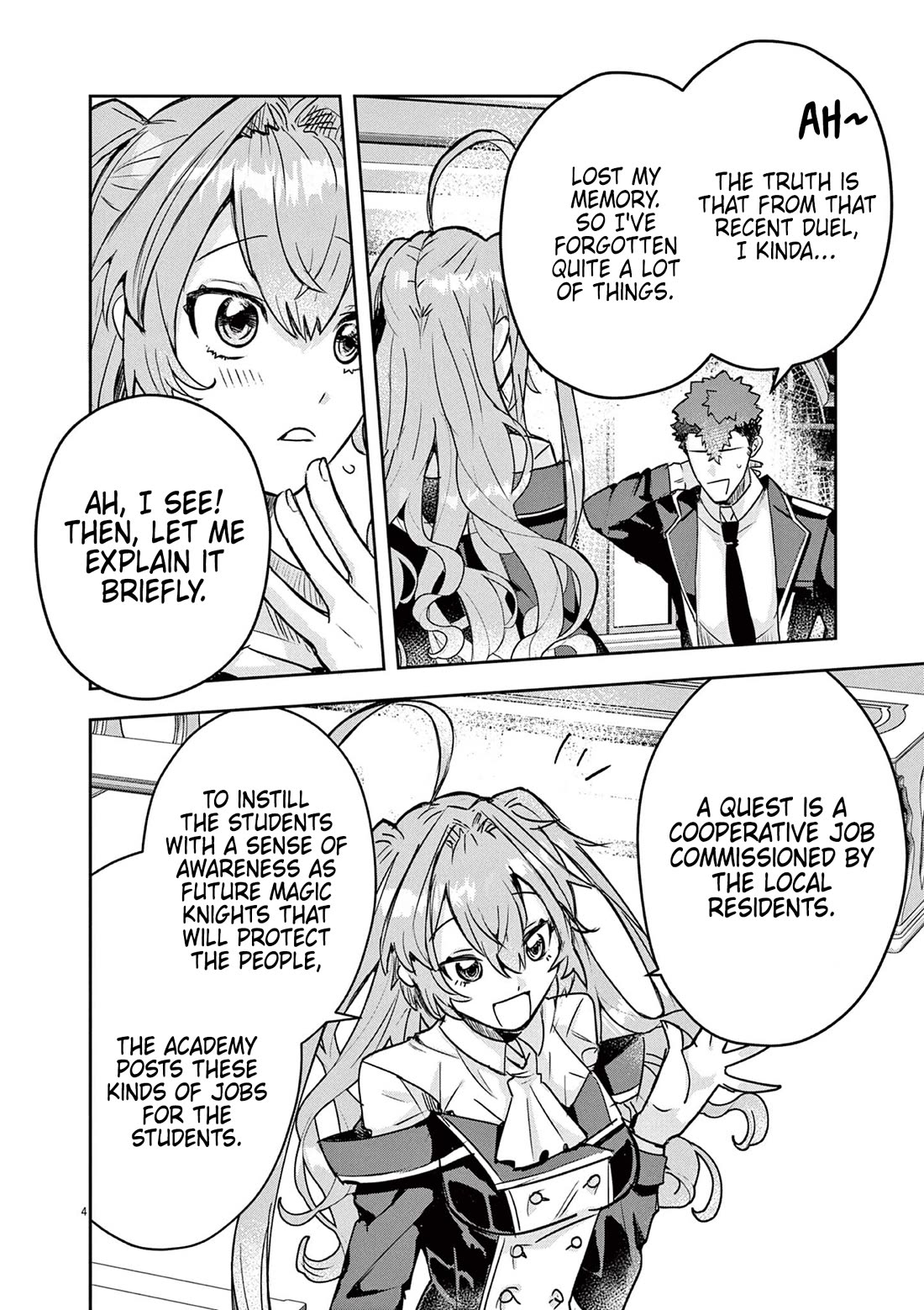 Regarding the Destruction of the Destruction Flag as a Result of a Nichiasa-Loving Otaku Being Reincarnated as a Villainous Student. Chapter 4 page 4 - Chapter 4: Melt Epee's Radiant Smile!
