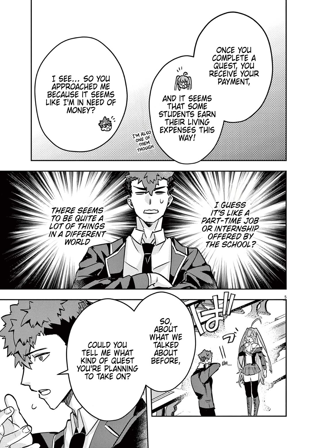 Regarding the Destruction of the Destruction Flag as a Result of a Nichiasa-Loving Otaku Being Reincarnated as a Villainous Student. Chapter 4 page 5 - Chapter 4: Melt Epee's Radiant Smile!