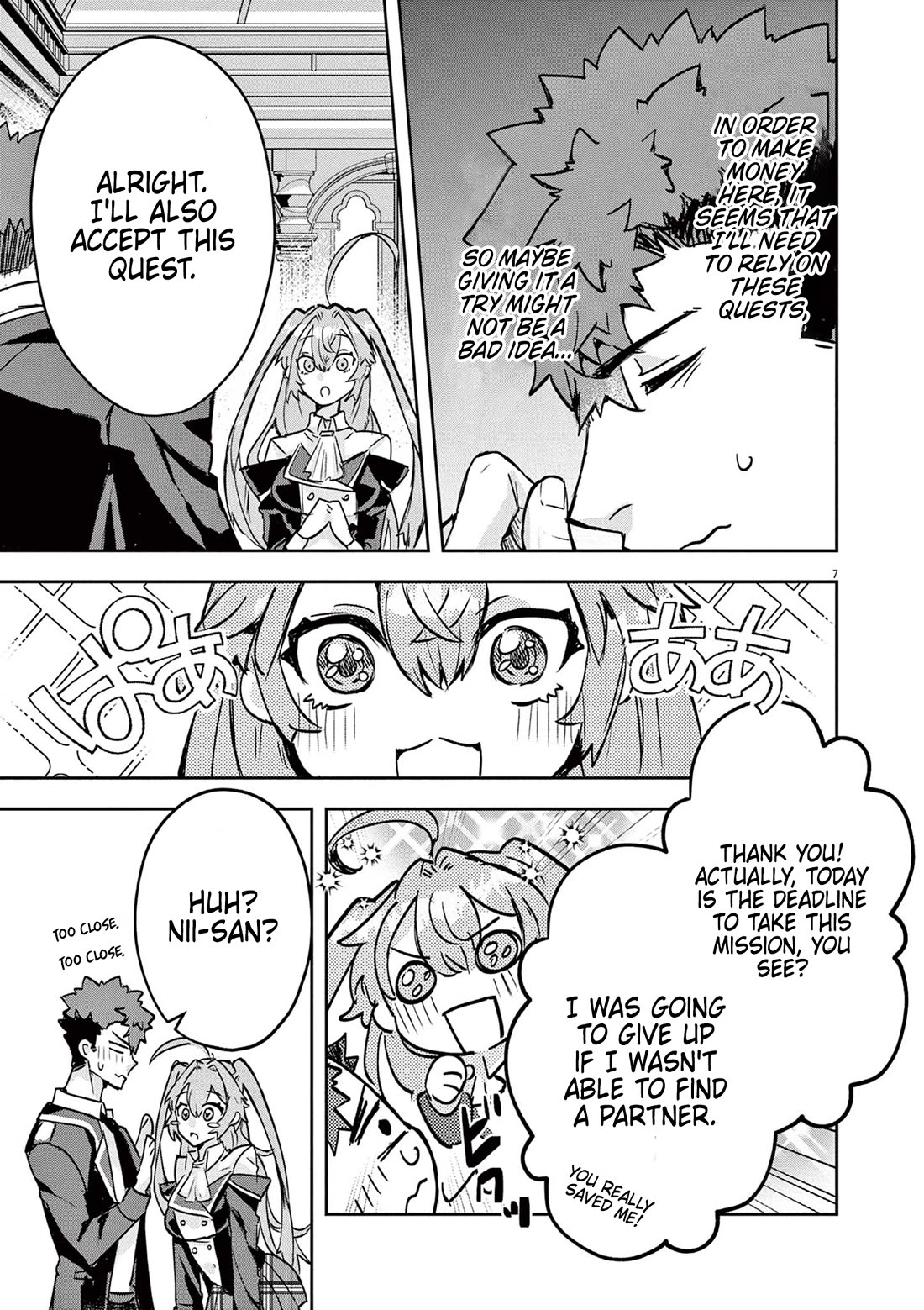 Regarding the Destruction of the Destruction Flag as a Result of a Nichiasa-Loving Otaku Being Reincarnated as a Villainous Student. Chapter 4 page 7 - Chapter 4: Melt Epee's Radiant Smile!