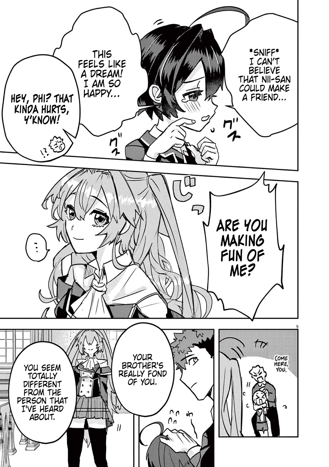 Regarding the Destruction of the Destruction Flag as a Result of a Nichiasa-Loving Otaku Being Reincarnated as a Villainous Student. Chapter 4 page 9 - Chapter 4: Melt Epee's Radiant Smile!