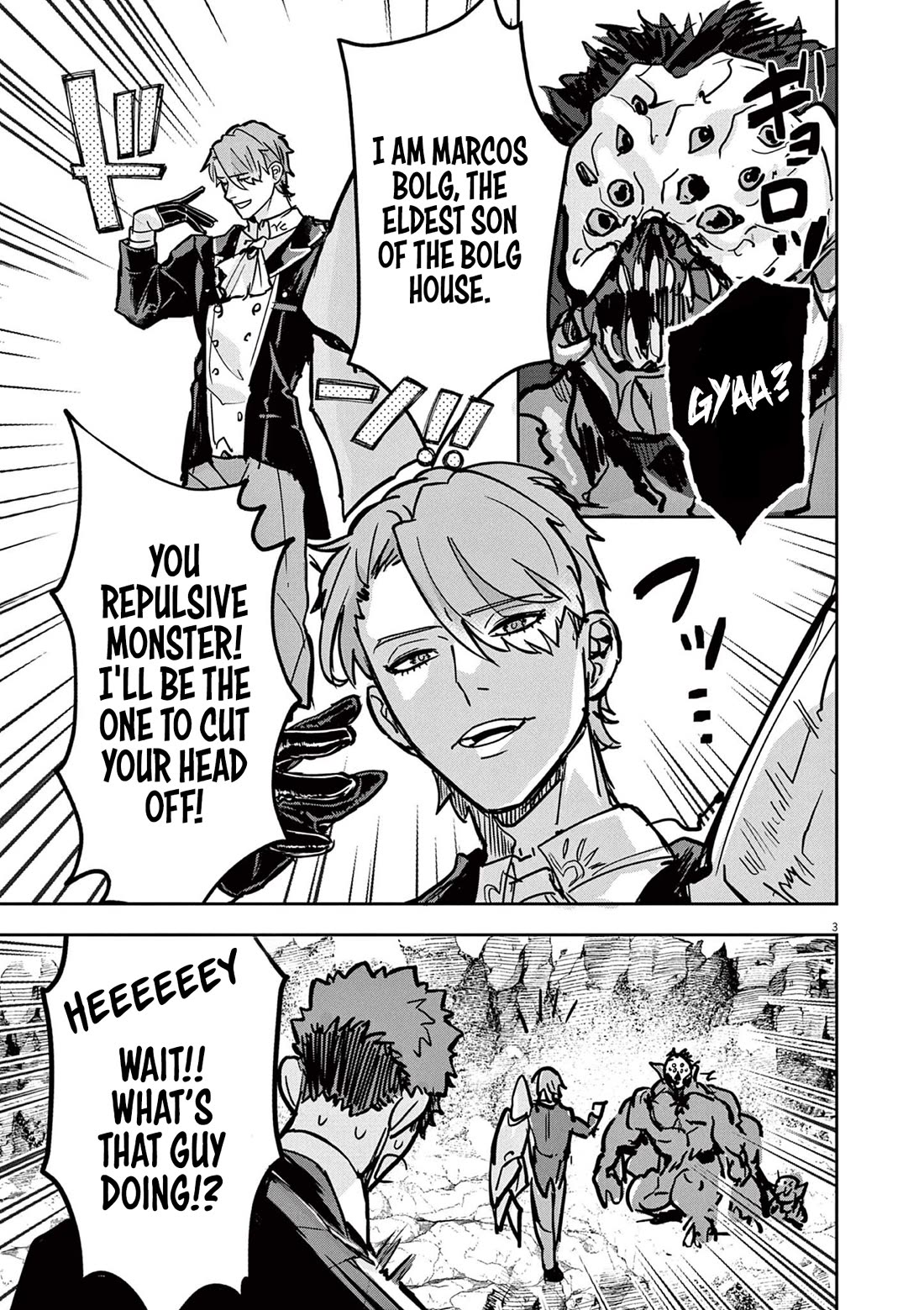 Regarding the Destruction of the Destruction Flag as a Result of a Nichiasa-Loving Otaku Being Reincarnated as a Villainous Student. Chapter 6 page 3 - Chapter 6: Yuugo VS Spider Monster