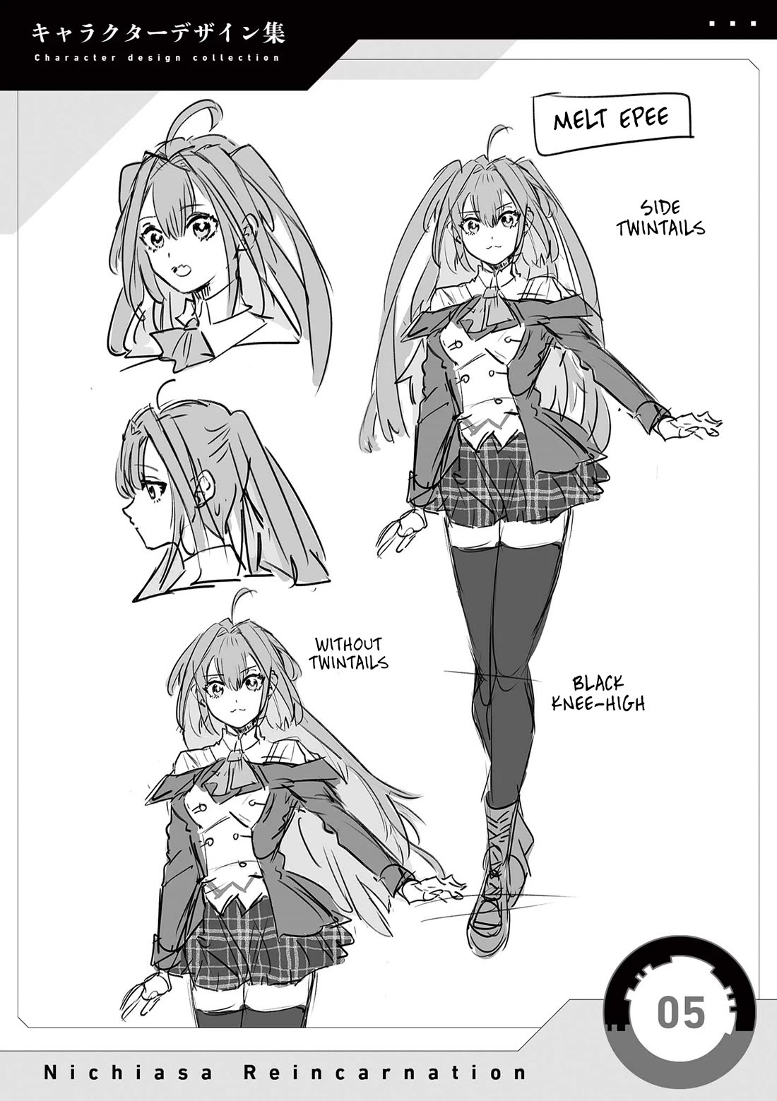 Regarding the Destruction of the Destruction Flag as a Result of a Nichiasa-Loving Otaku Being Reincarnated as a Villainous Student. Chapter 7.5 page 5 - Chapter 7.5: Extra: Character Design Collection