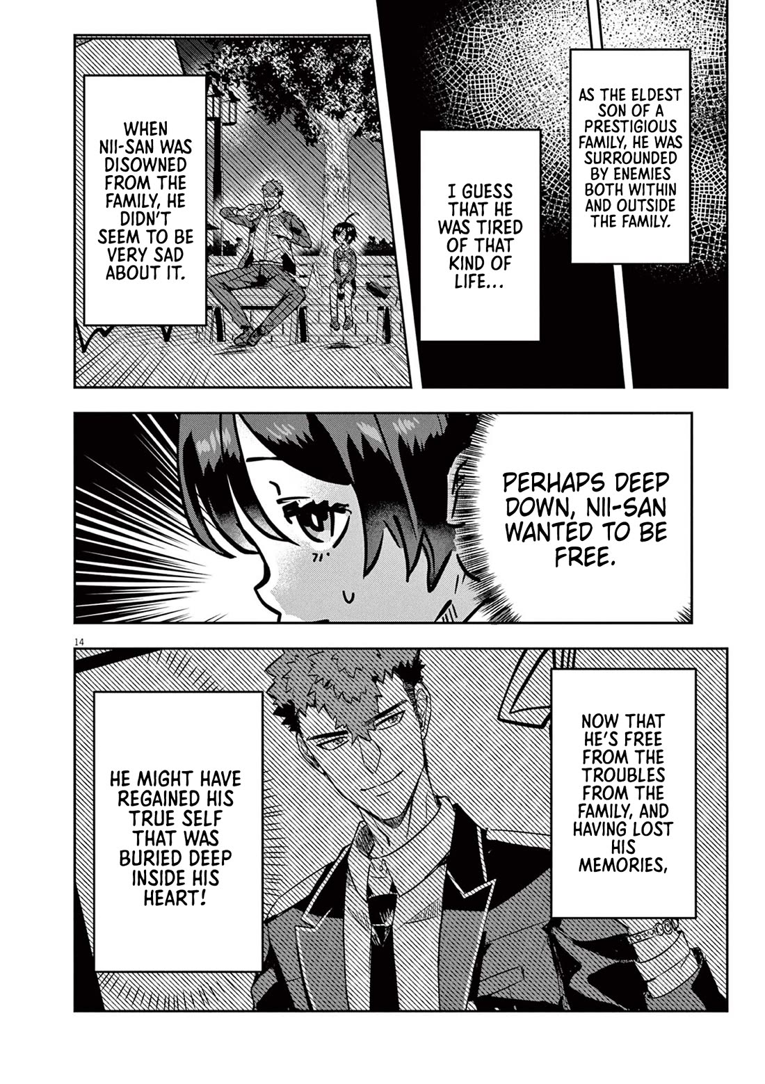 Regarding the Destruction of the Destruction Flag as a Result of a Nichiasa-Loving Otaku Being Reincarnated as a Villainous Student. Chapter 7 page 14 - Chapter 7: The Beginning of the Next Turmoil!