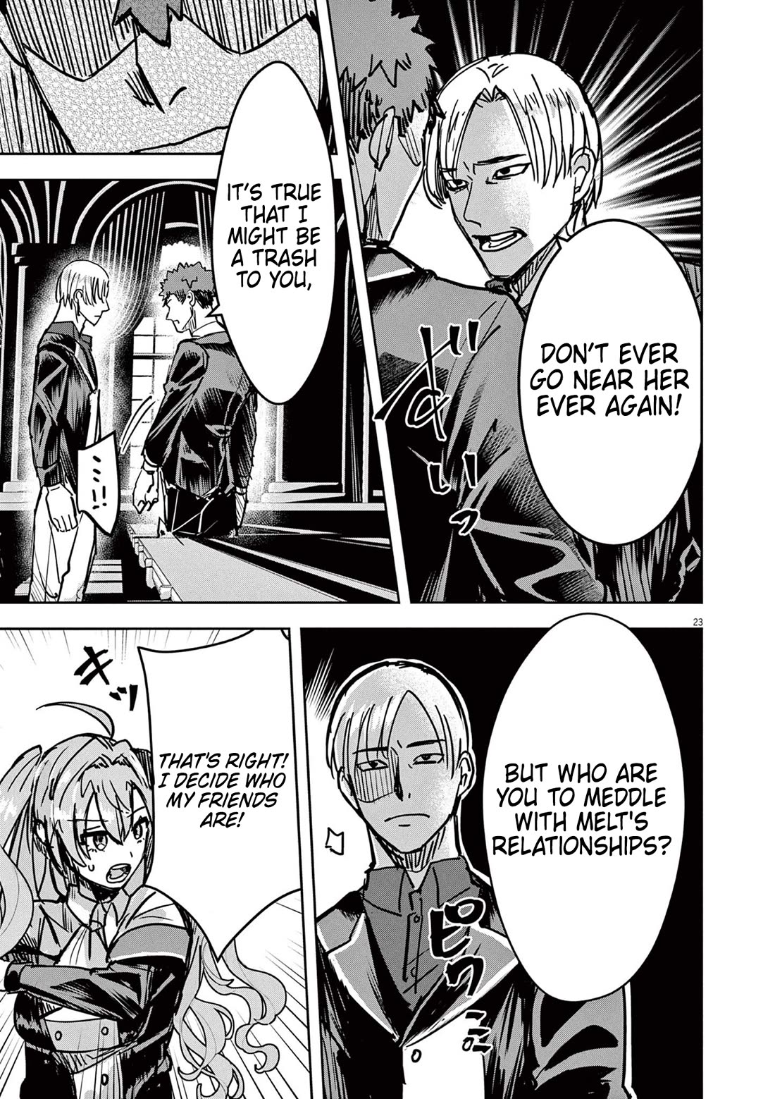 Regarding the Destruction of the Destruction Flag as a Result of a Nichiasa-Loving Otaku Being Reincarnated as a Villainous Student. Chapter 7 page 23 - Chapter 7: The Beginning of the Next Turmoil!
