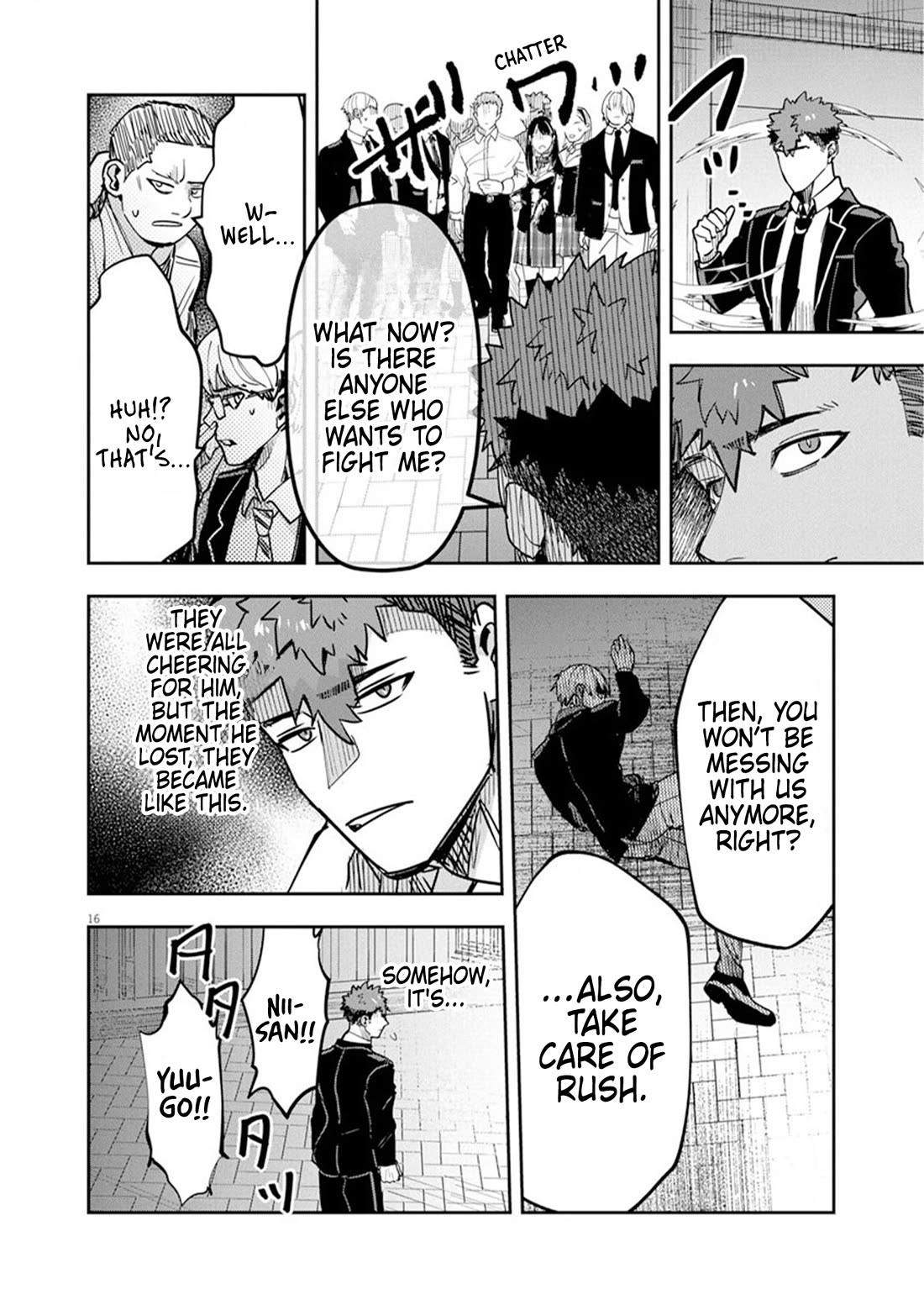 Regarding the Destruction of the Destruction Flag as a Result of a Nichiasa-Loving Otaku Being Reincarnated as a Villainous Student. Chapter 9 page 16 - Chapter 9: Gekigeki! My exciting fighting style!!