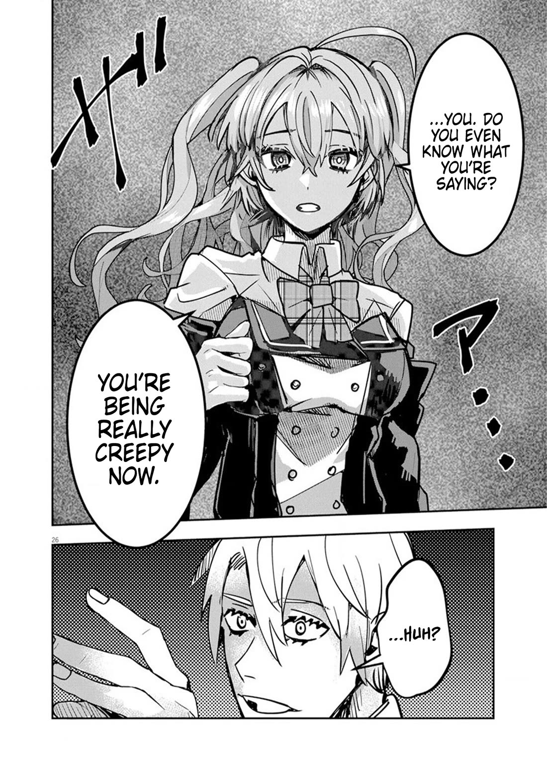 Regarding the Destruction of the Destruction Flag as a Result of a Nichiasa-Loving Otaku Being Reincarnated as a Villainous Student. Chapter 9 page 26 - Chapter 9: Gekigeki! My exciting fighting style!!