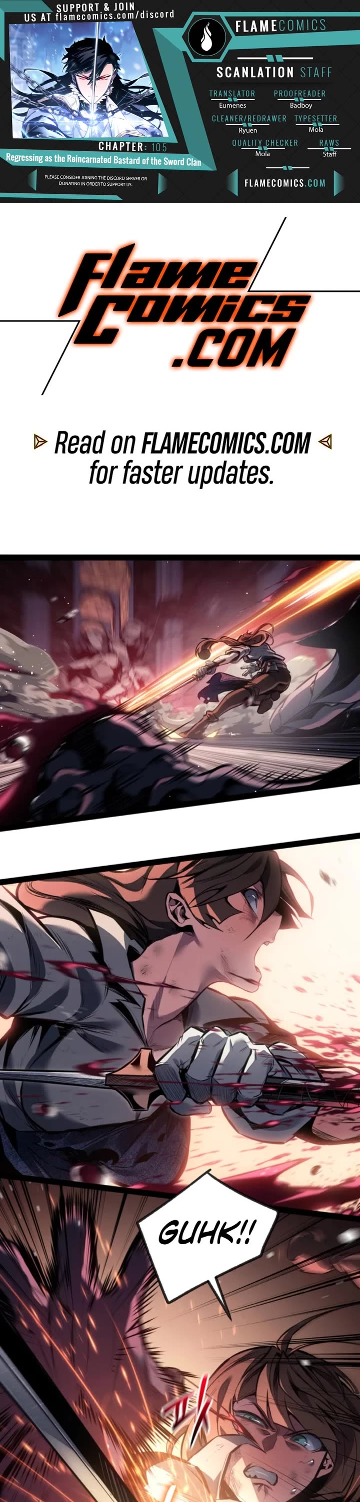 Regressing As The Reincarnated Bastard Of The Sword Clan Chapter 105 page 1 - Chapter 105