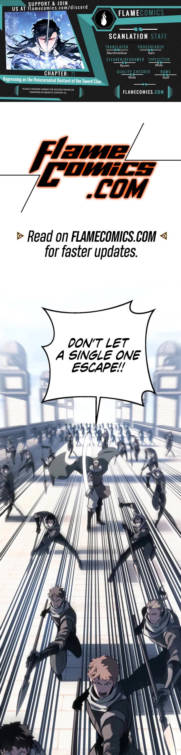 Regressing As The Reincarnated Bastard Of The Sword Clan Chapter 71 page 1 - Chapter 71