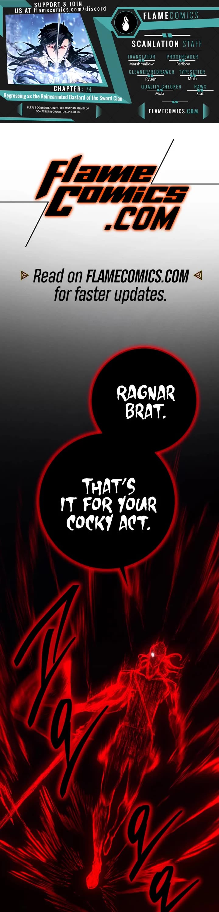 Regressing As The Reincarnated Bastard Of The Sword Clan Chapter 74 page 1 - Chapter 74