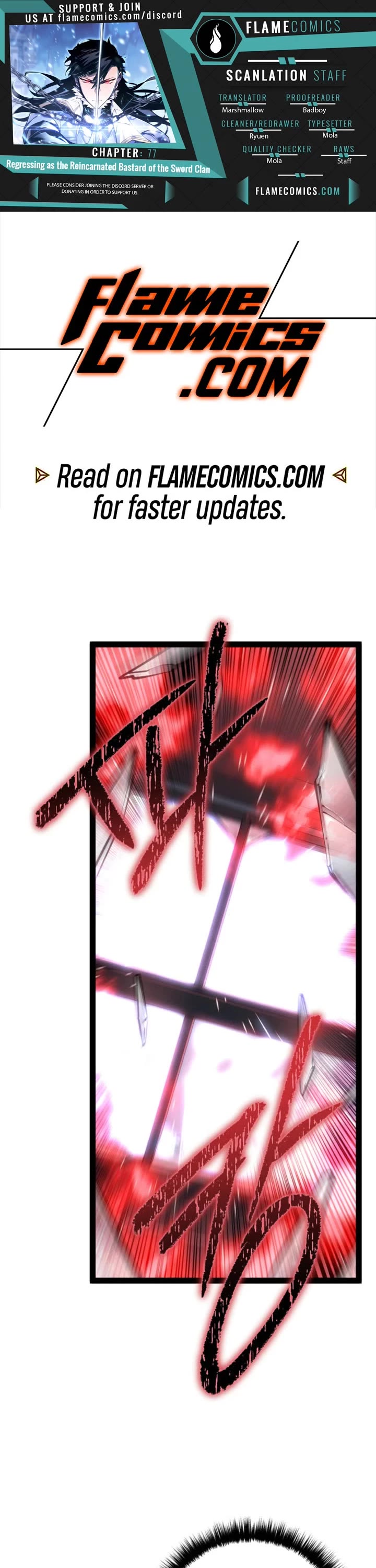 Regressing As The Reincarnated Bastard Of The Sword Clan Chapter 77 page 1 - Chapter 77