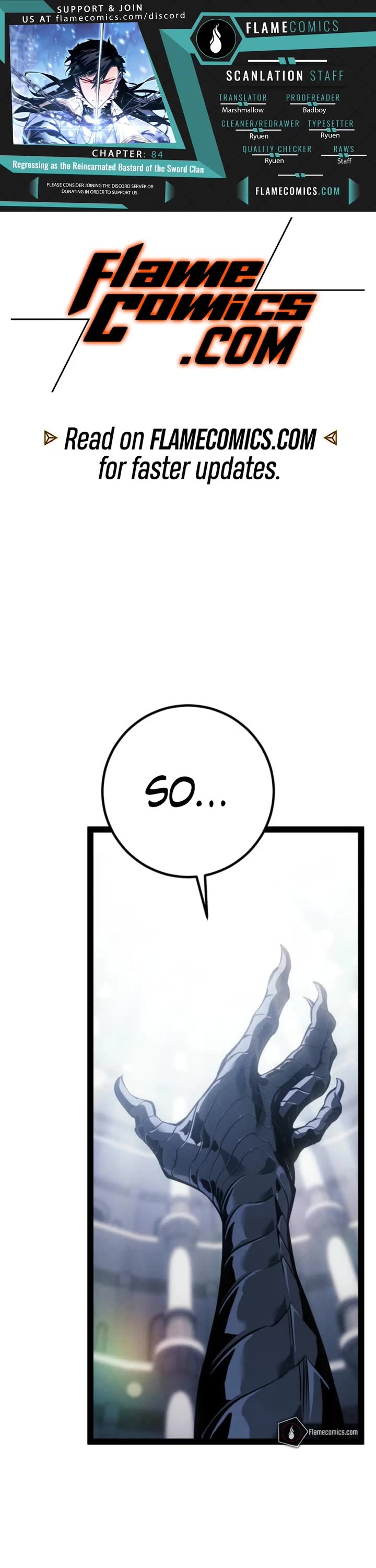 Regressing As The Reincarnated Bastard Of The Sword Clan Chapter 84 page 1 - Chapter 84