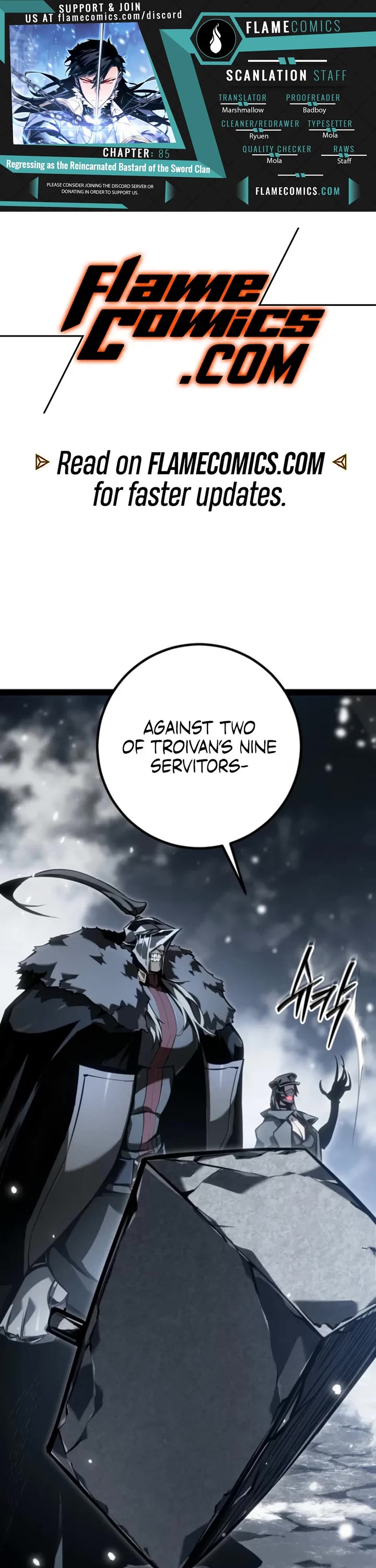Regressing As The Reincarnated Bastard Of The Sword Clan Chapter 85 page 1 - Chapter 85