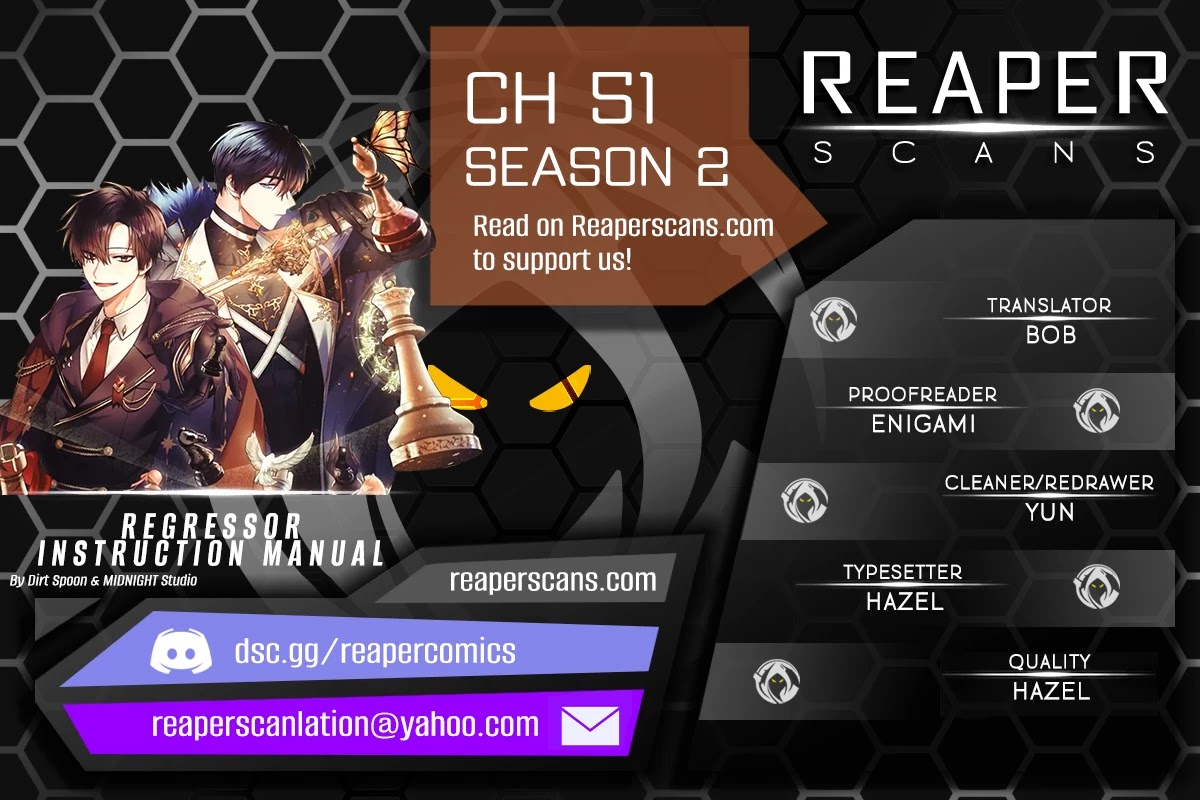 Regressor Instruction Manual Chapter 51 page 1 - Chapter 51: Season 2 START