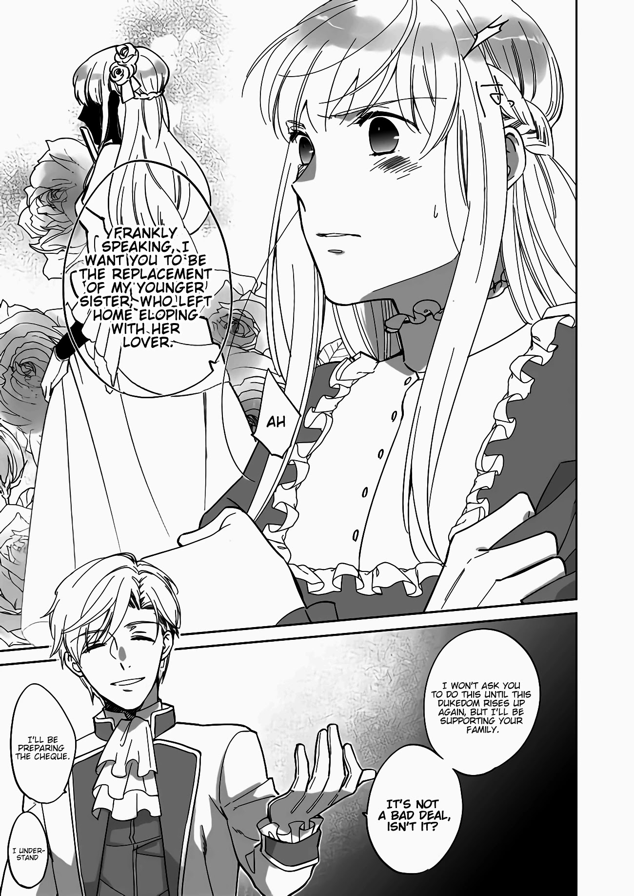 Reijou Elizabeth no Kareinaru Migawari Seikatsu Chapter 1.1 page 11 - Chapter 1.1