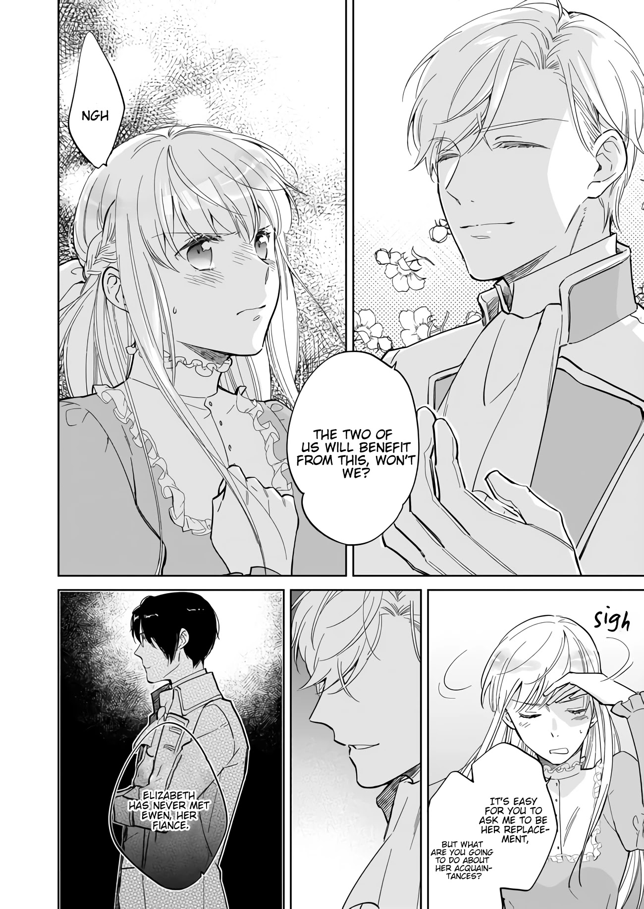 Reijou Elizabeth no Kareinaru Migawari Seikatsu Chapter 1.1 page 14 - Chapter 1.1