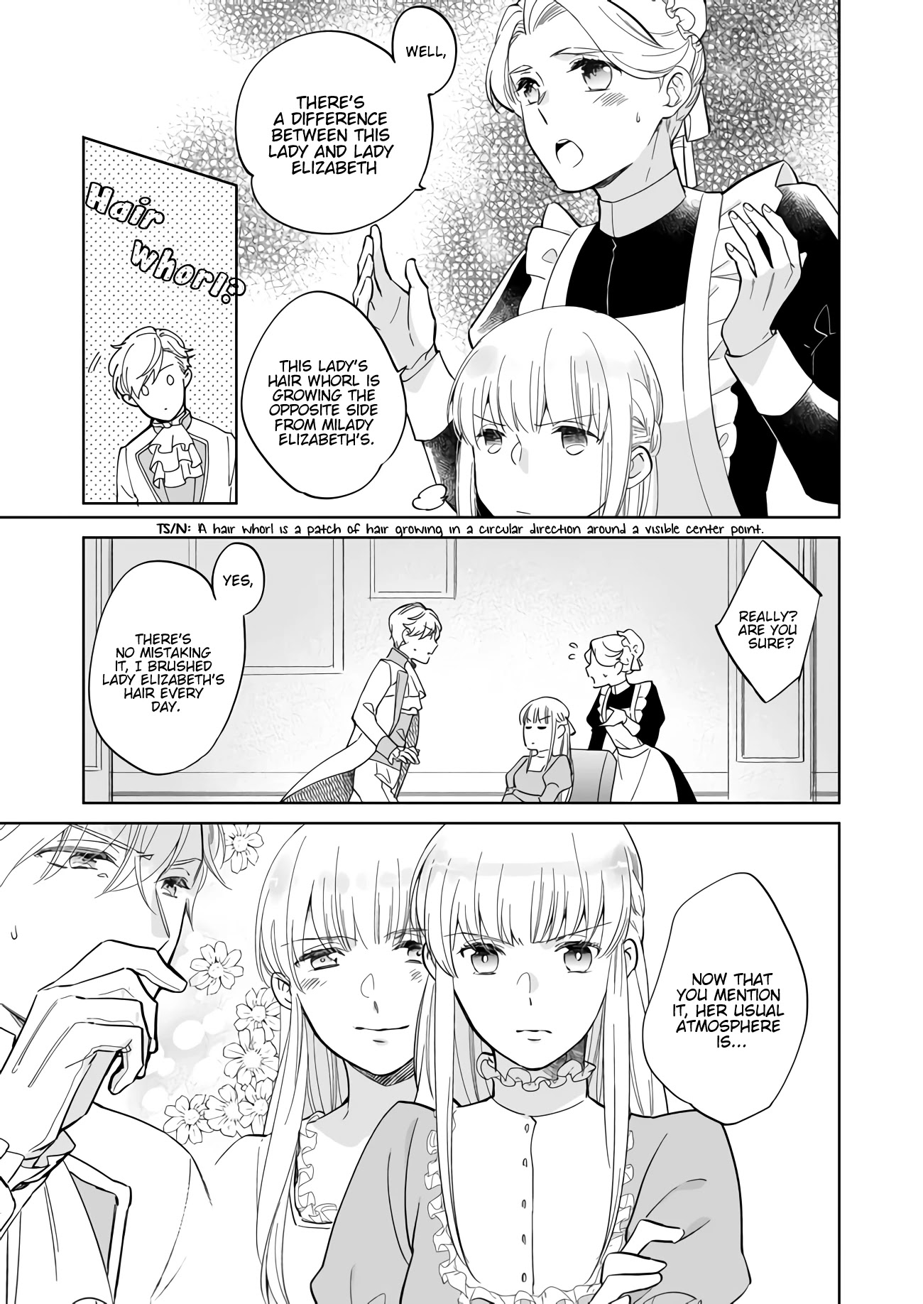 Reijou Elizabeth no Kareinaru Migawari Seikatsu Chapter 1.1 page 7 - Chapter 1.1