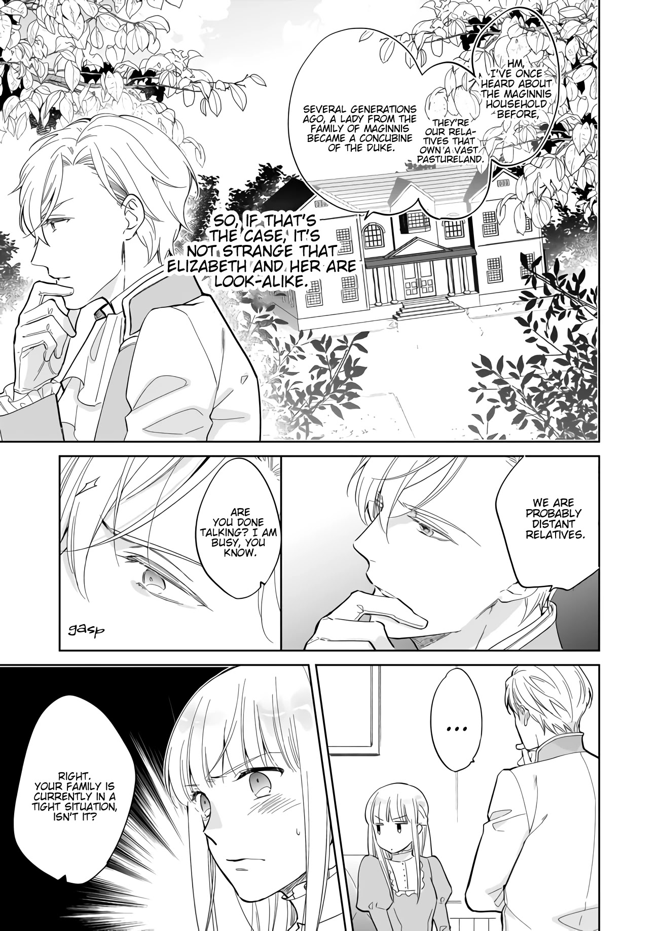 Reijou Elizabeth no Kareinaru Migawari Seikatsu Chapter 1.1 page 9 - Chapter 1.1