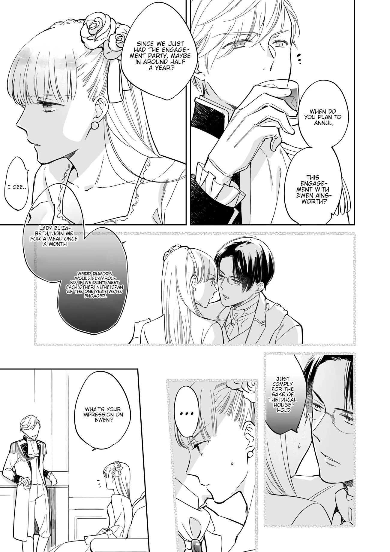 Reijou Elizabeth no Kareinaru Migawari Seikatsu Chapter 1.2 page 12 - Chapter 1.2