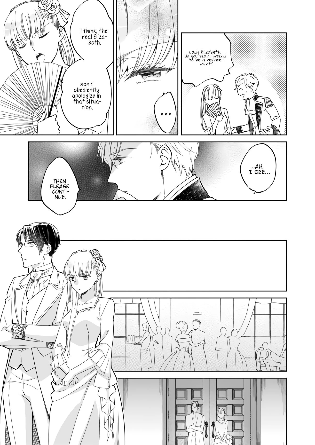 Reijou Elizabeth no Kareinaru Migawari Seikatsu Chapter 1.2 page 8 - Chapter 1.2