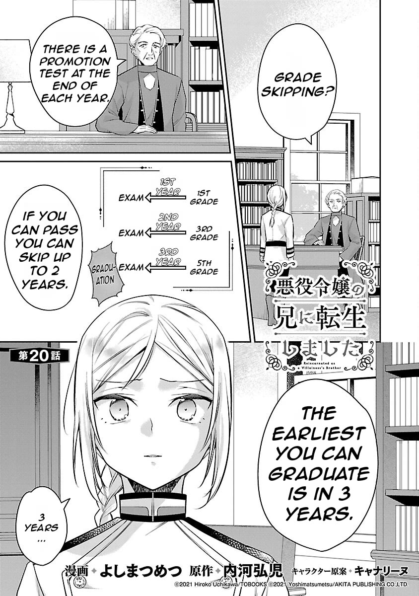 Reincarnated as a Villainess's Brother Chapter 20 page 2 - Chapter 20