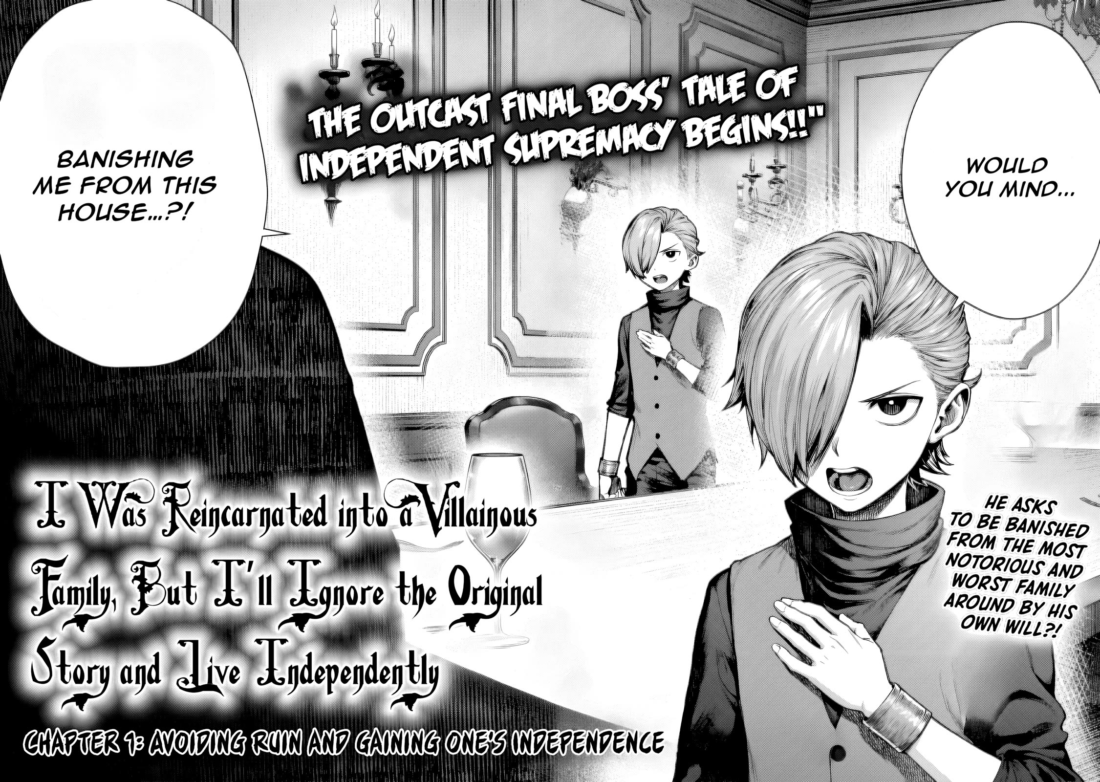 Reincarnated Into a Villainous Family, but I'm Ignoring the Plot and Going Rogue! Chapter 1 page 3 - Chapter 1: Avoiding Ruin and Gaining One's Independence