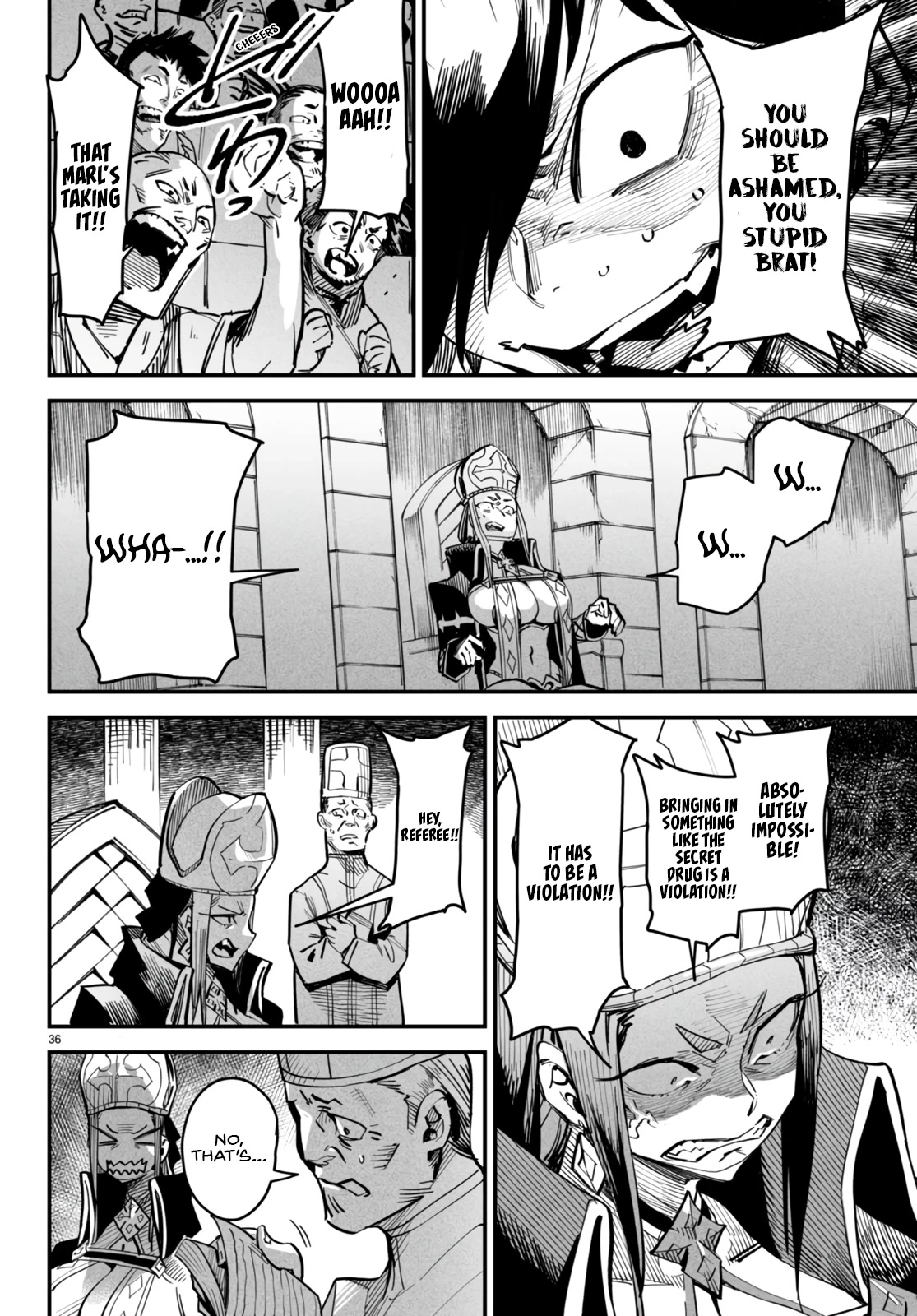 Reincarnation Colosseum - Using the Weakest Skills in Order to Defeat the Strongest Women and Create a Slave Harem Chapter 5 page 36 - Chapter 5: Awareness Through Instinct