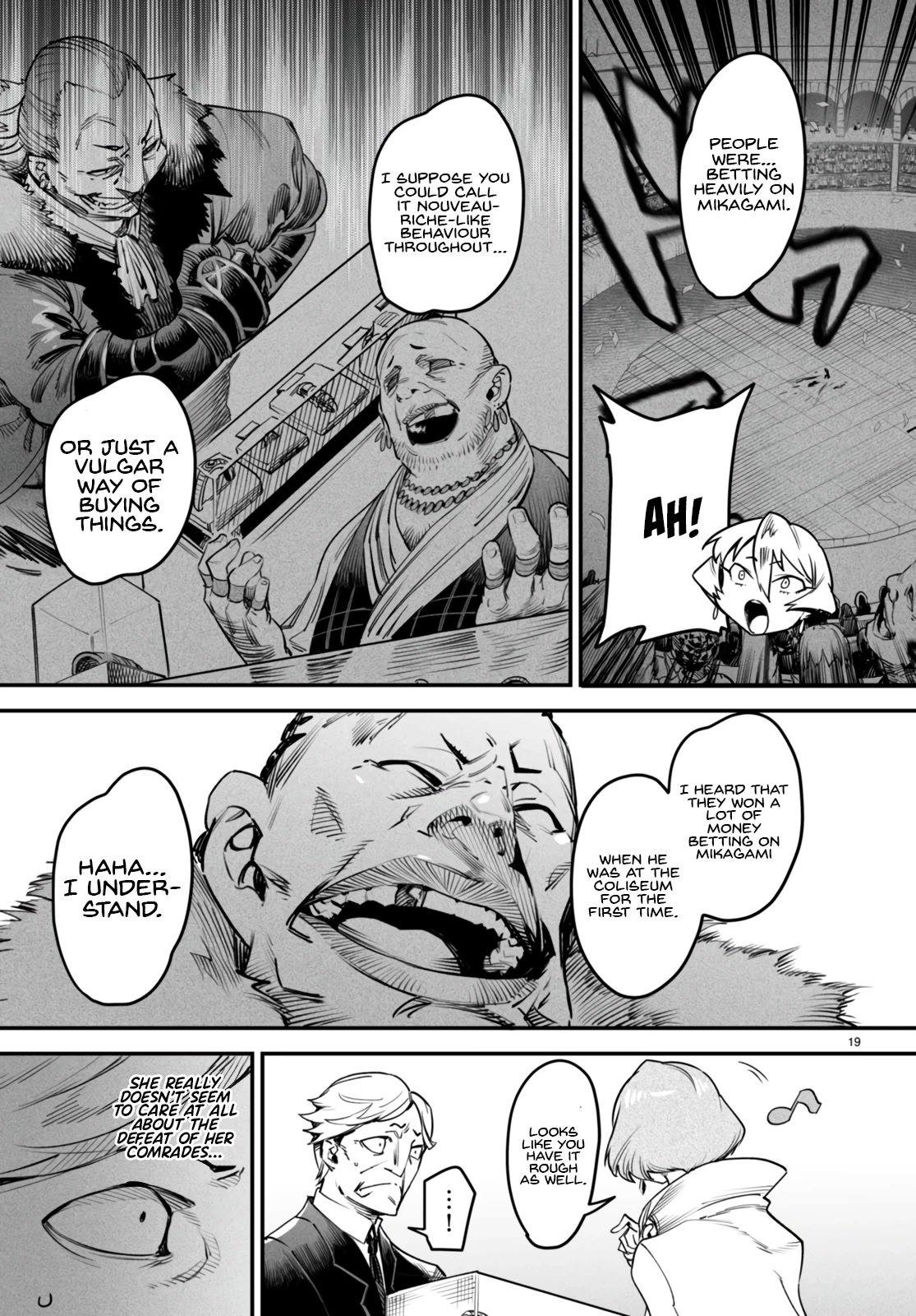 Reincarnation Colosseum - Using the Weakest Skills in Order to Defeat the Strongest Women and Create a Slave Harem Chapter 9 page 20 - Chapter 9: Exchanging Lustrous Looks Between a Beautiful Girl and a Beautiful Woman