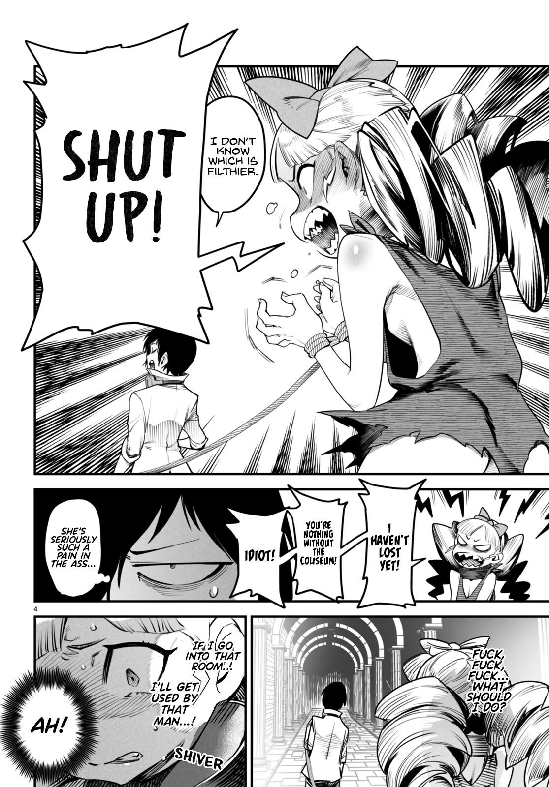 Reincarnation Colosseum - Using the Weakest Skills in Order to Defeat the Strongest Women and Create a Slave Harem Chapter 9 page 5 - Chapter 9: Exchanging Lustrous Looks Between a Beautiful Girl and a Beautiful Woman