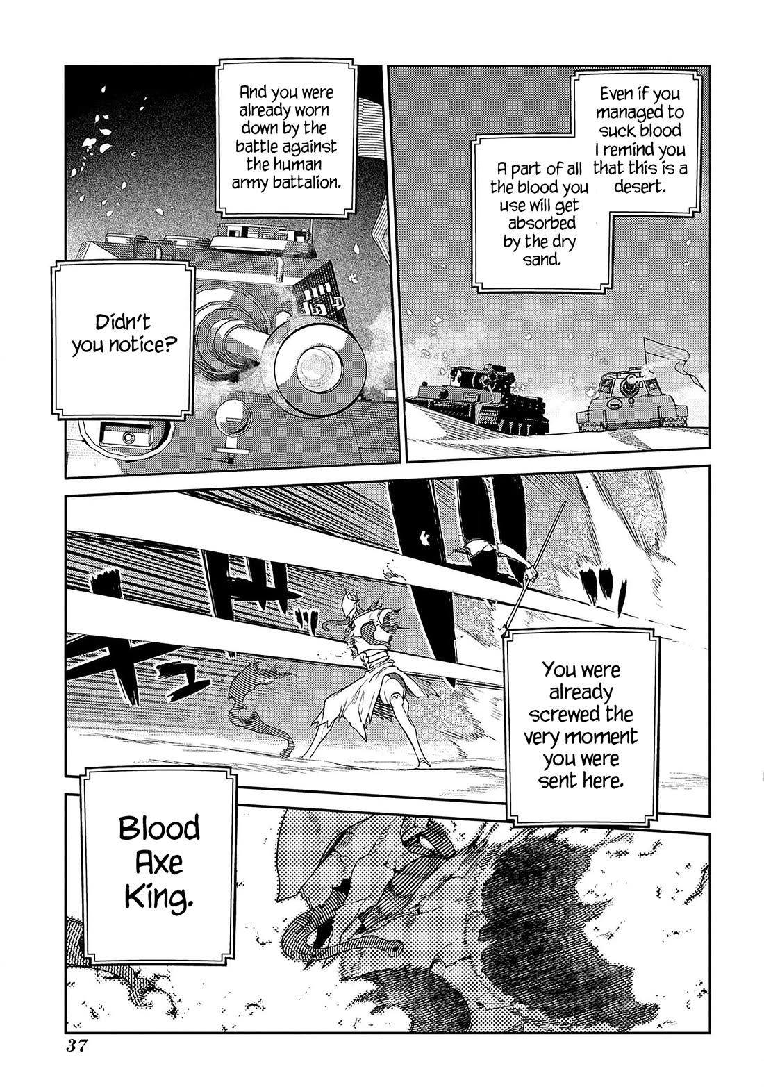 Reincarnation no Kaben Chapter 93 page 33 - Chapter 93: The battle in the desert
