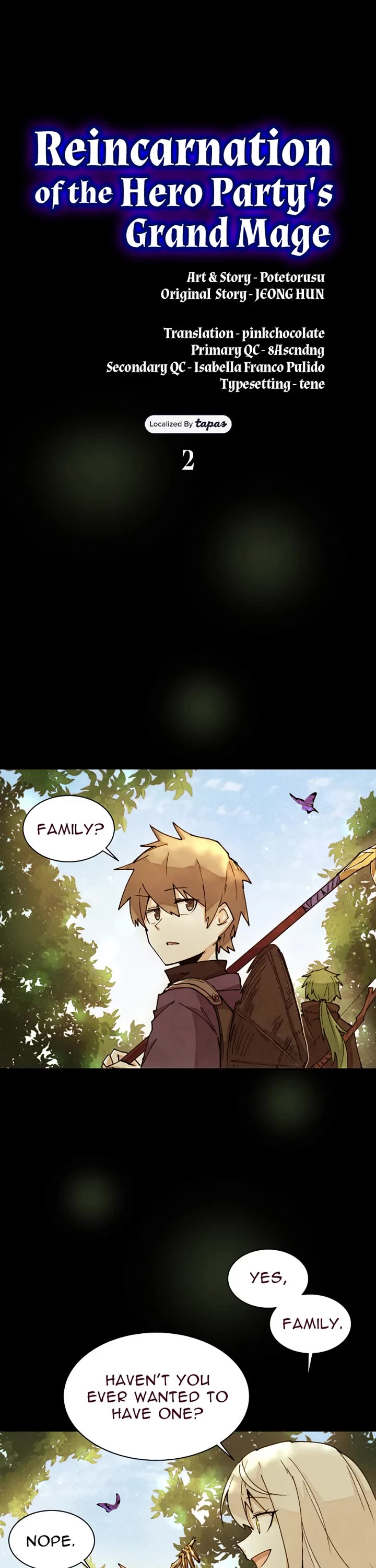 Reincarnation of the Hero Party's Archmage Chapter 2 page 1 - Chapter 2