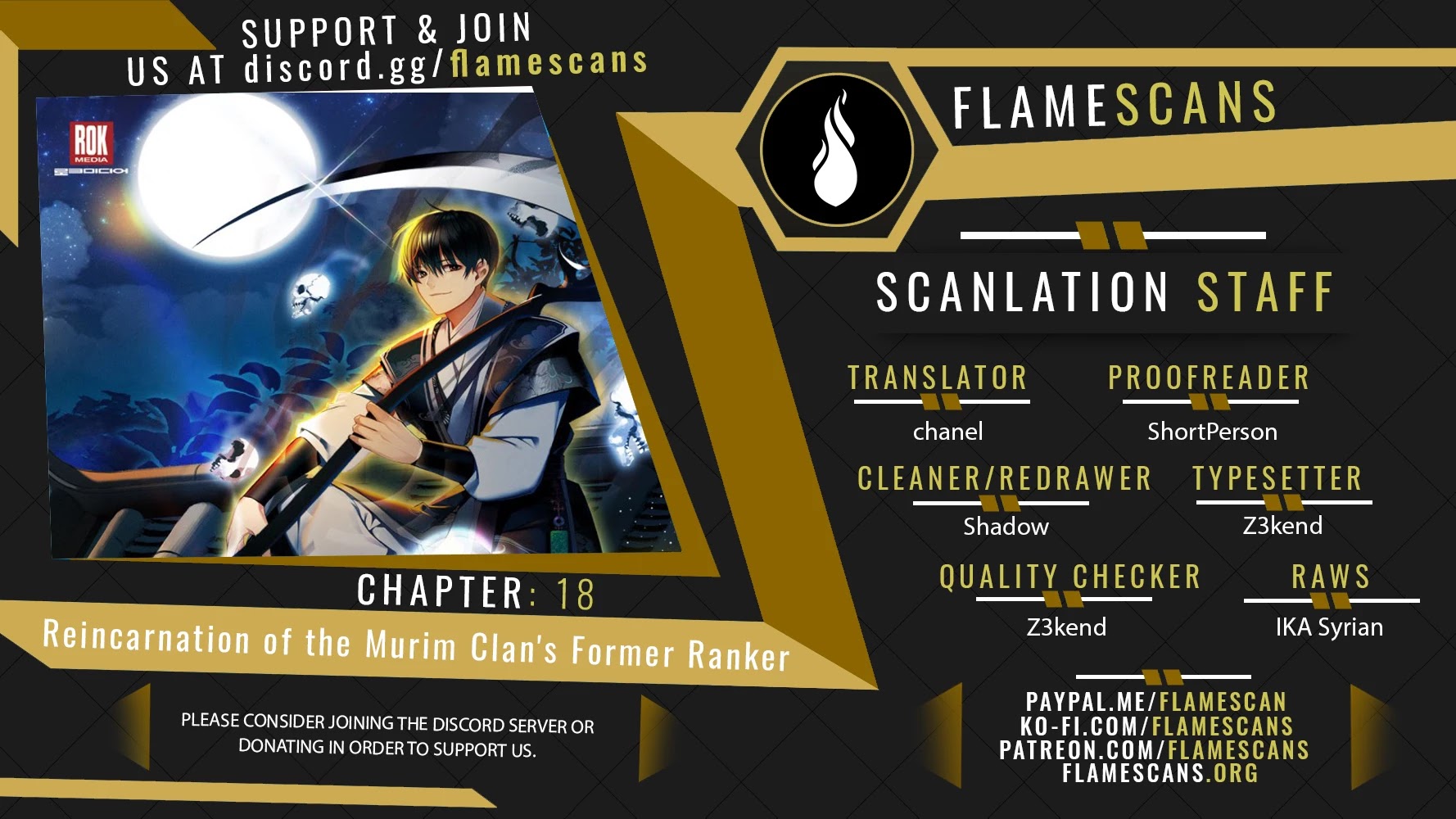 Reincarnation of the Murim Clan's Former Ranker Chapter 18 page 1 - Chapter 18