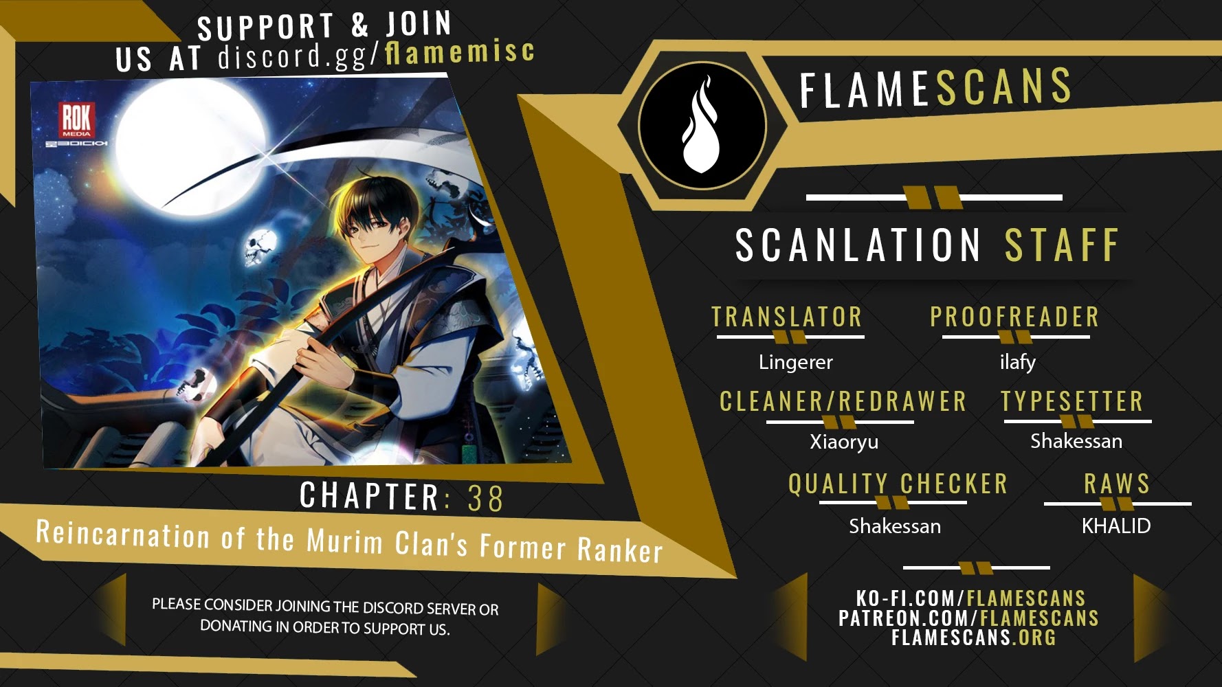 Reincarnation of the Murim Clan's Former Ranker Chapter 38 page 1 - Chapter 38