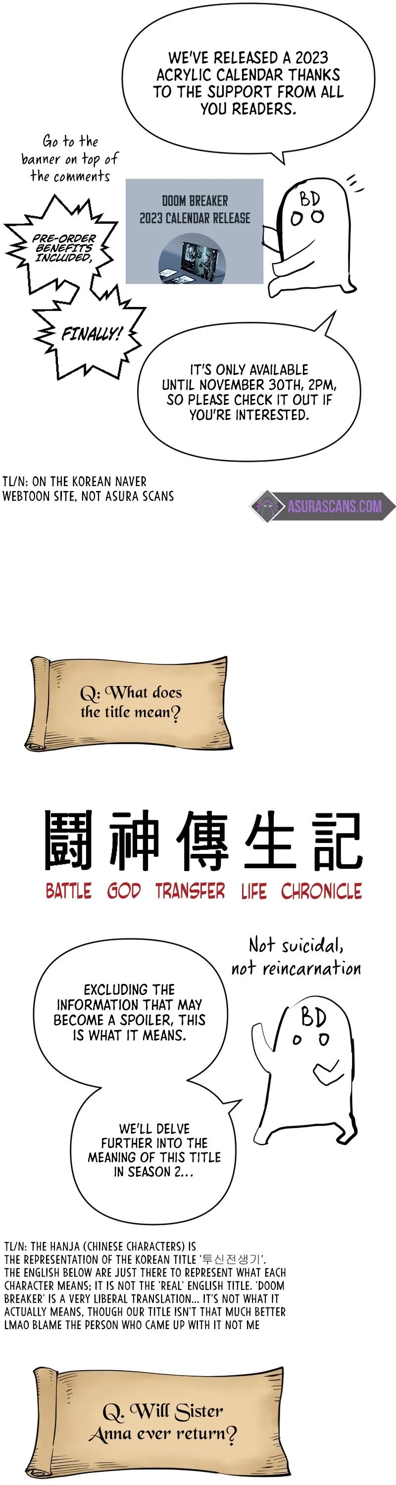 Reincarnation of the Suicidal Battle God Chapter 60.5 page 6 - Chapter 60.5 (2)