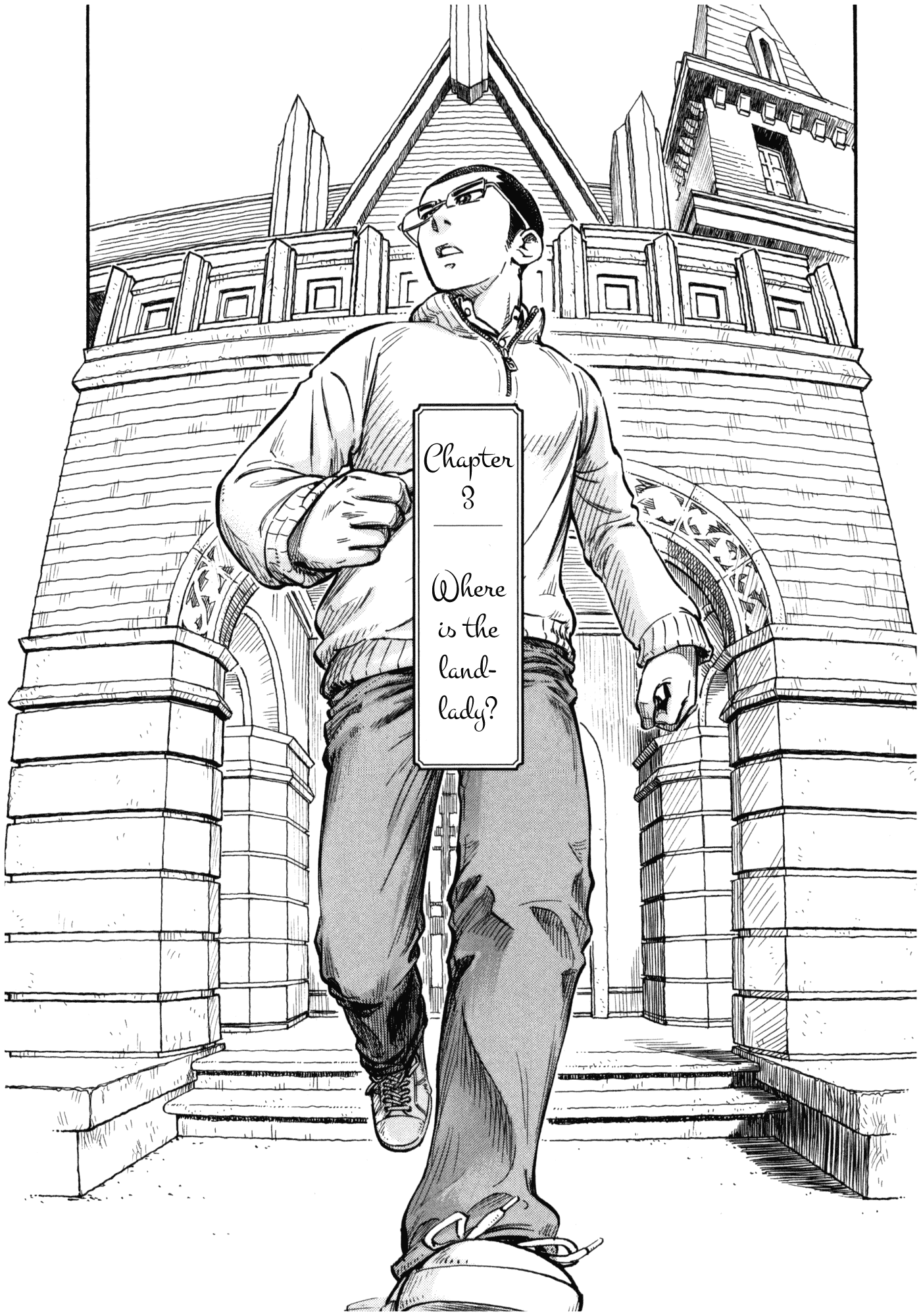 Reiroukan Kenzai Nariya Chapter 3 page 1 - Chapter 3: Where Is the Landlady?