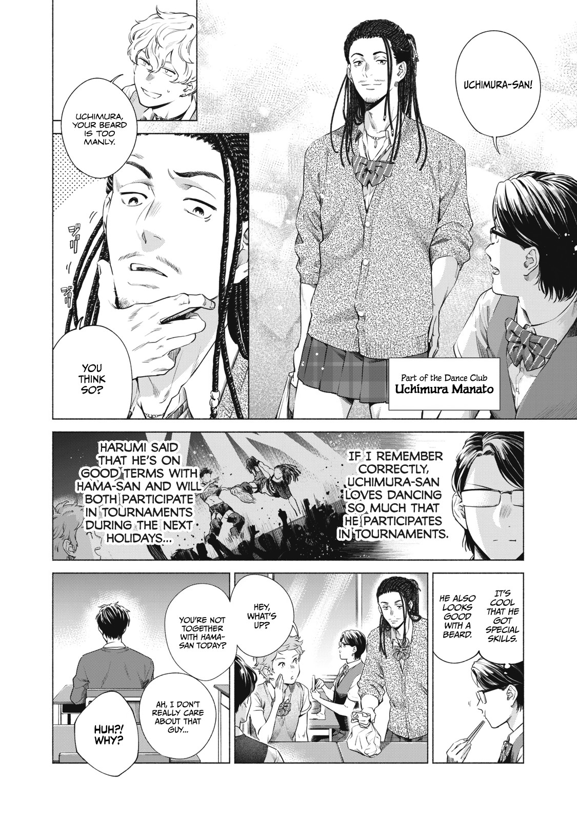Reiwa Hanamaru Gakuen Chapter 7 page 4 - Chapter 7: #HavingABeard #IsUseless? #Uchimura-san