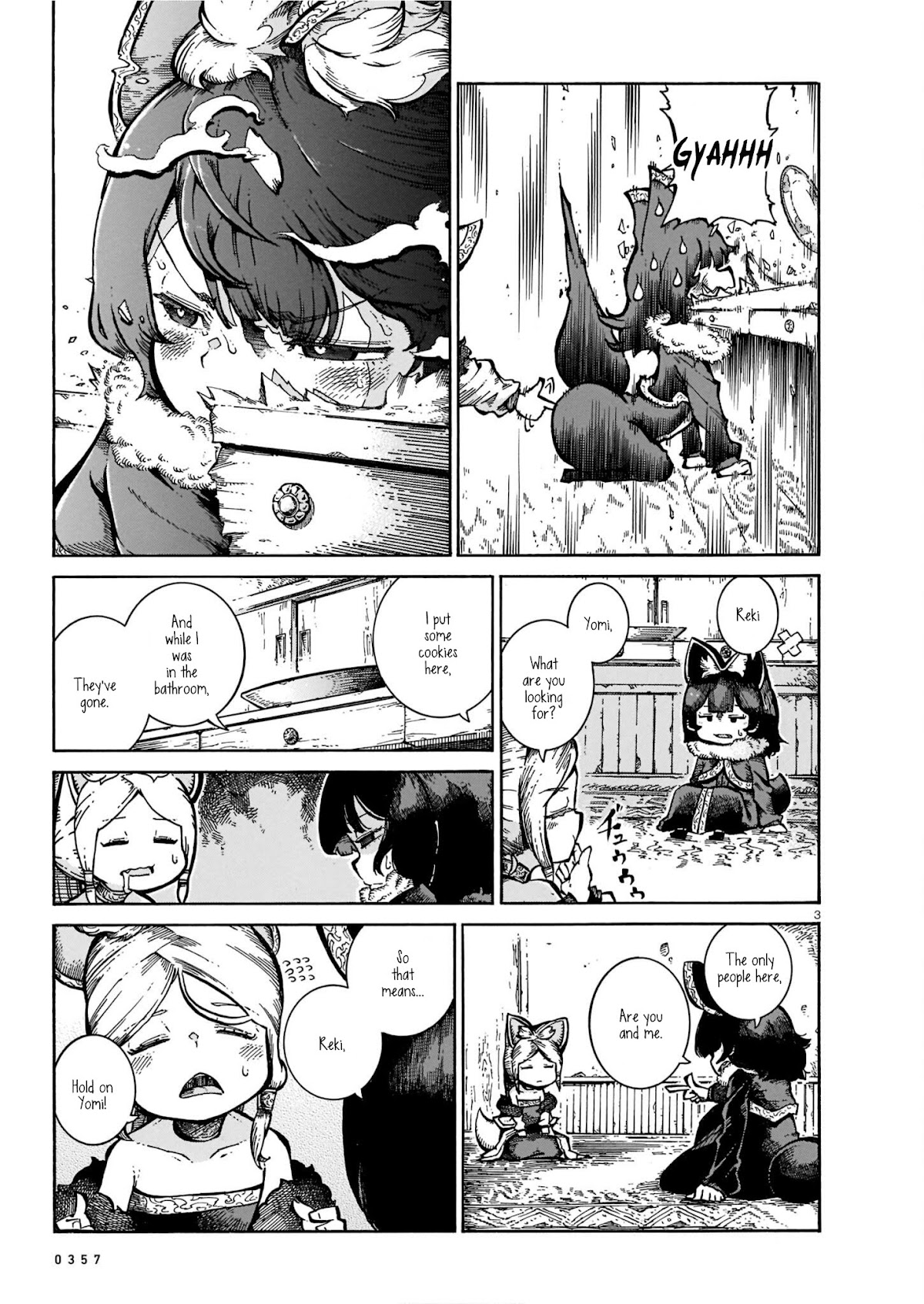 Reki Yomi Chapter 26.5 page 3 - Chapter 26.5: The mystery of the disappearing snacks & Poliko's class