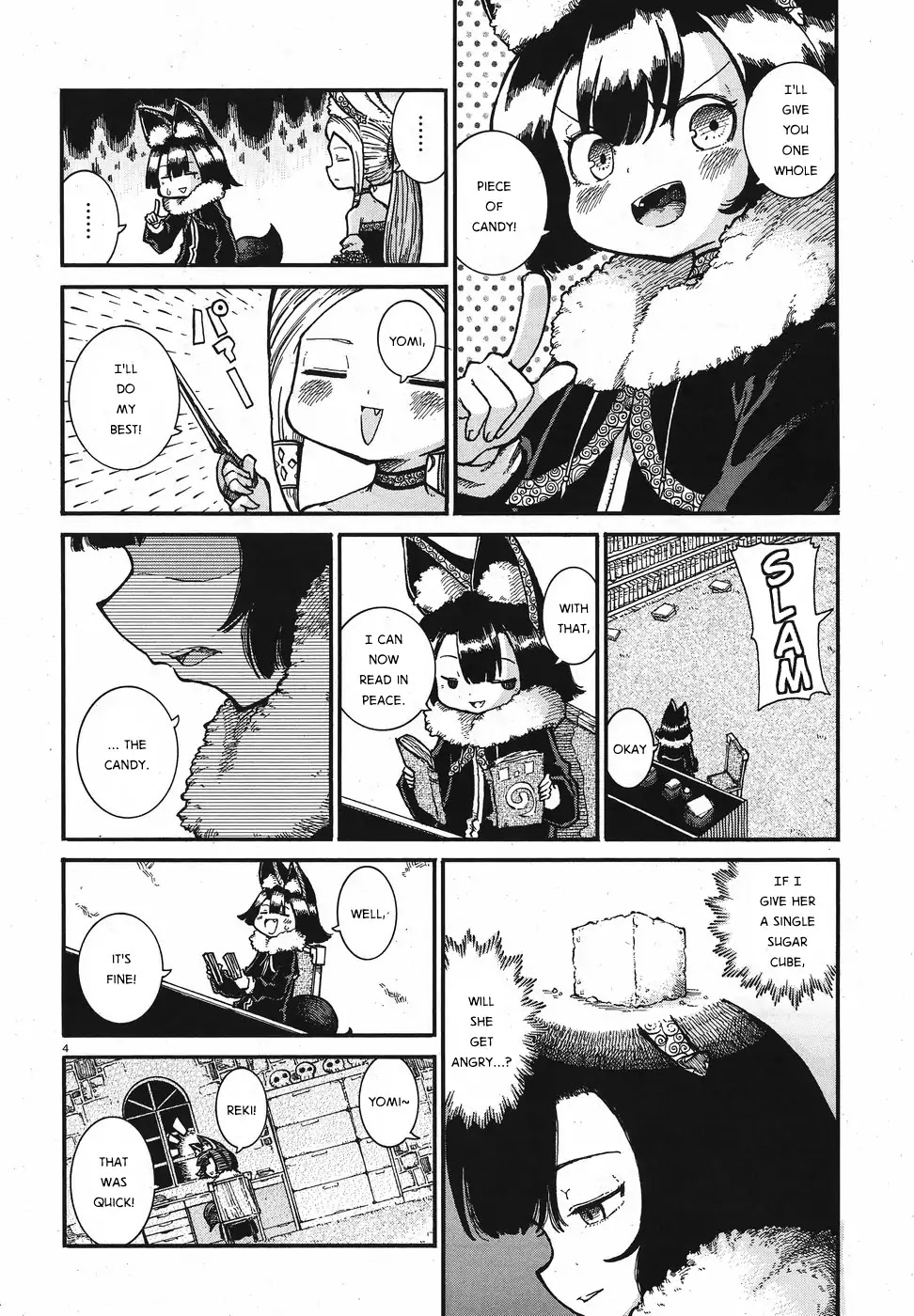 Reki Yomi Chapter 3 page 4 - Chapter 3: It's a quiet voice at least