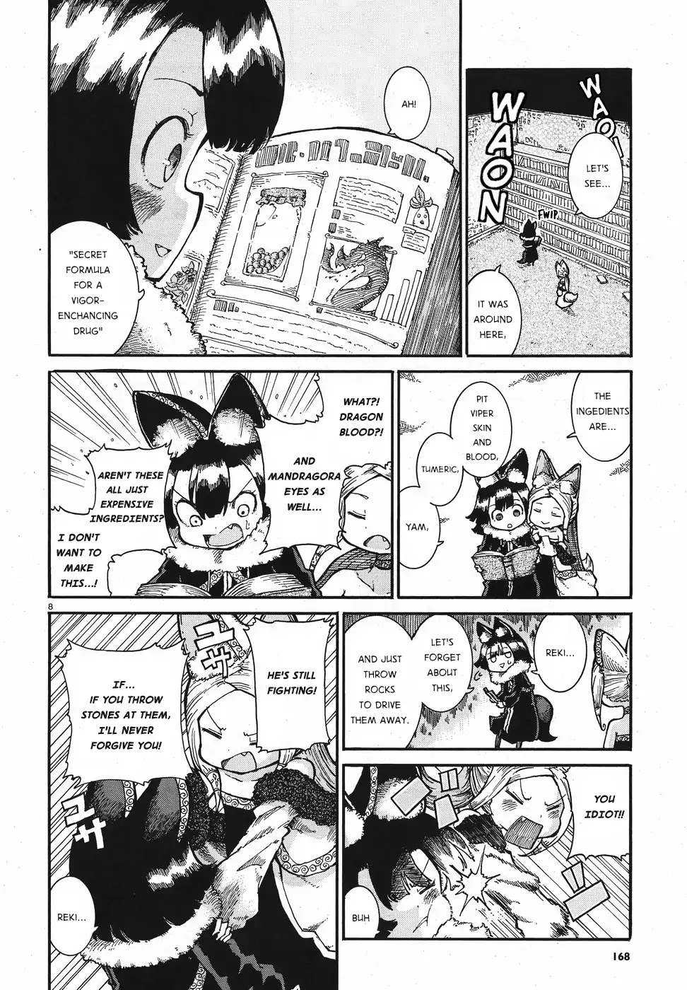 Reki Yomi Chapter 3 page 8 - Chapter 3: It's a quiet voice at least