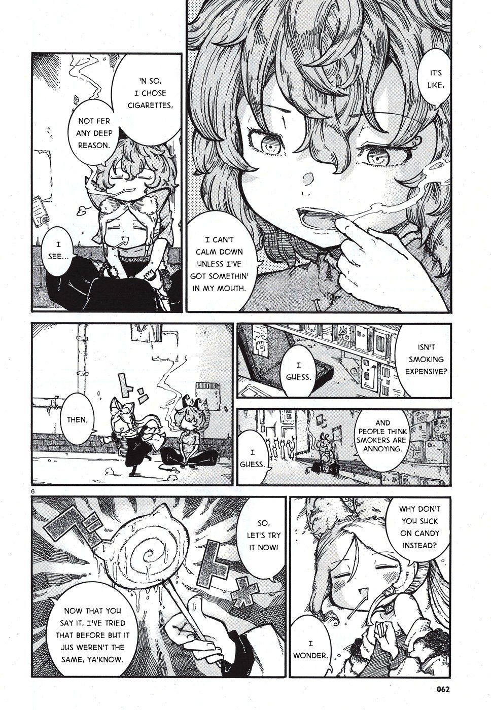 Reki Yomi Chapter 6 page 6 - Chapter 6: Shag-neesan and smoking