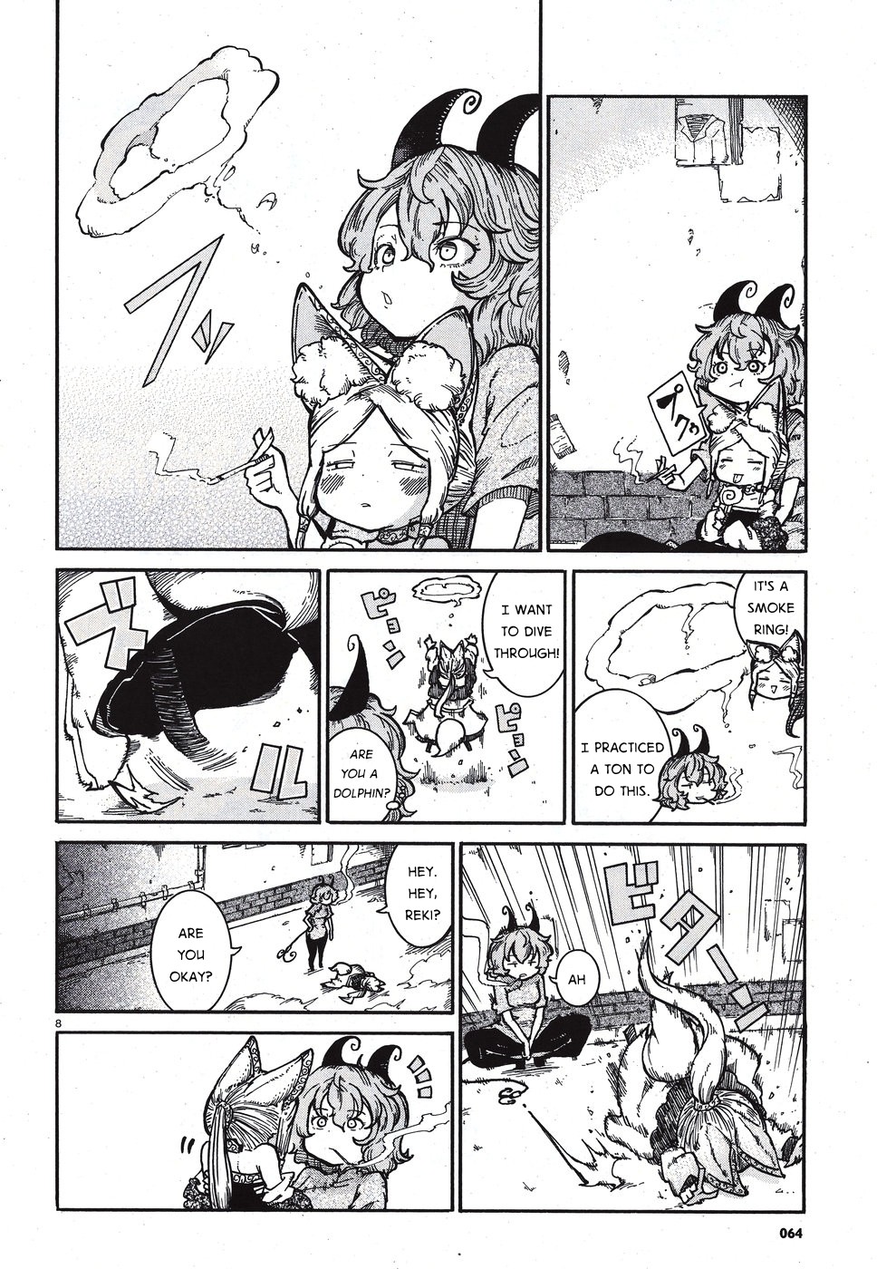 Reki Yomi Chapter 6 page 8 - Chapter 6: Shag-neesan and smoking