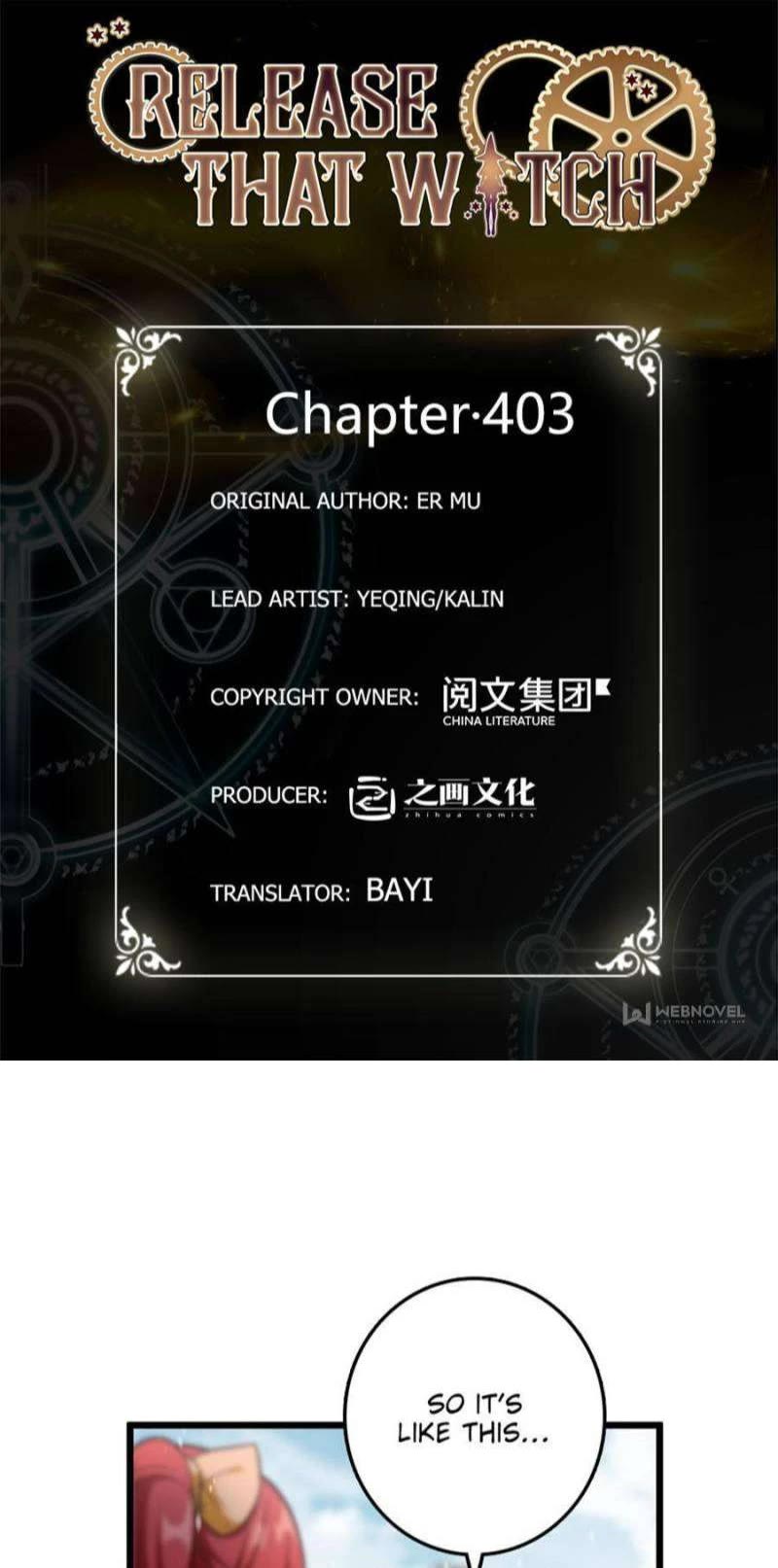 Release That Witch Chapter 403 page 1 - Chapter 403
