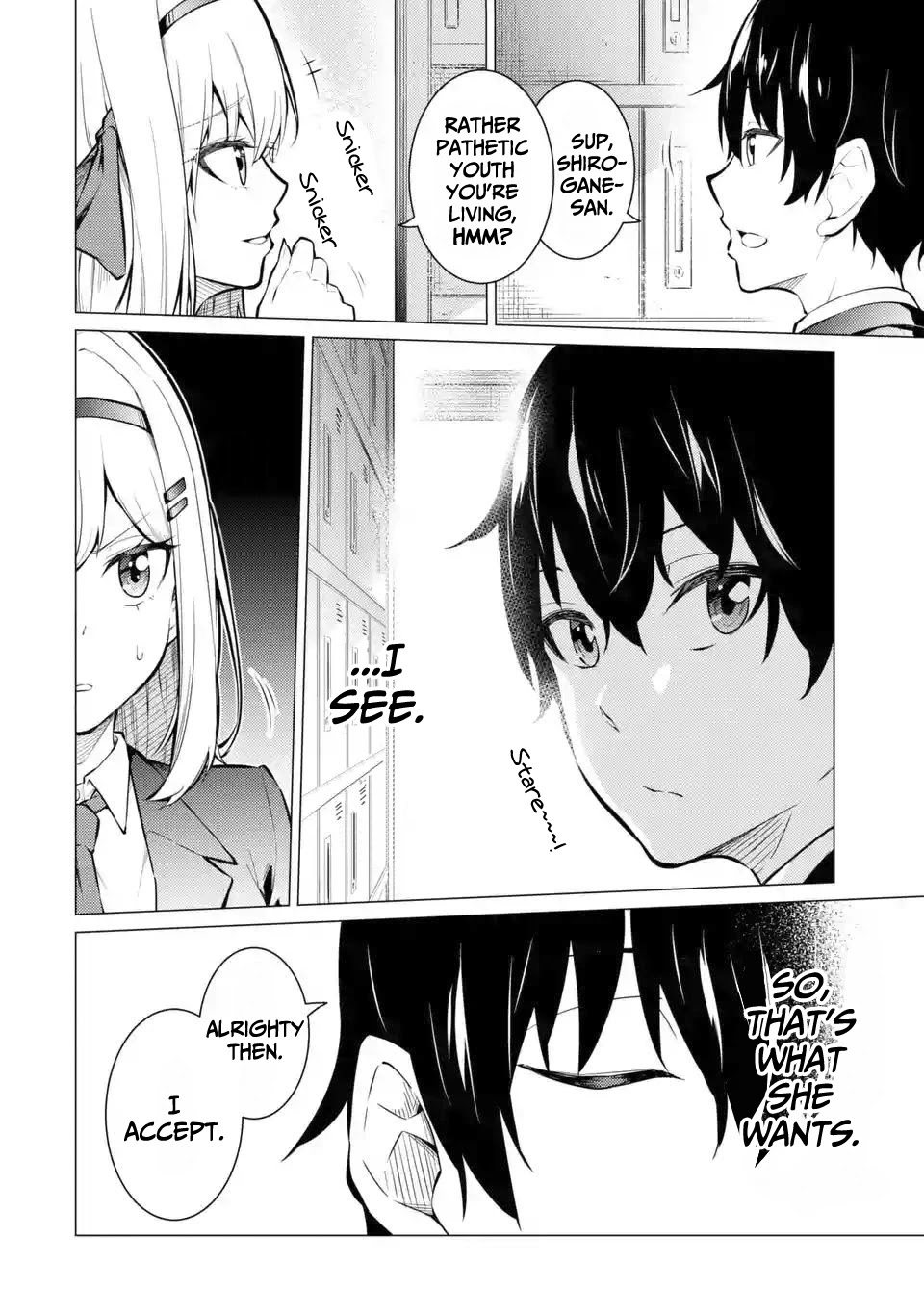 Relentlessly Approaching the Poison-Tongued and Indifferent Beauty to Tickle the Cutesy Reactions out of her Chapter 1 page 5 - Chapter 1