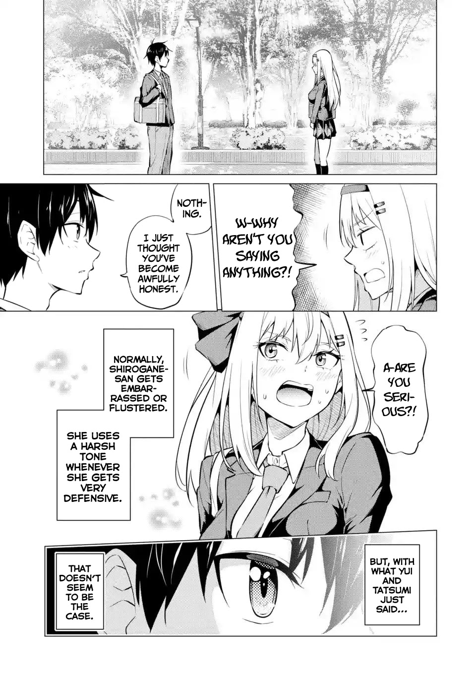 Relentlessly Approaching the Poison-Tongued and Indifferent Beauty to Tickle the Cutesy Reactions out of her Chapter 4 page 14 - Chapter 4