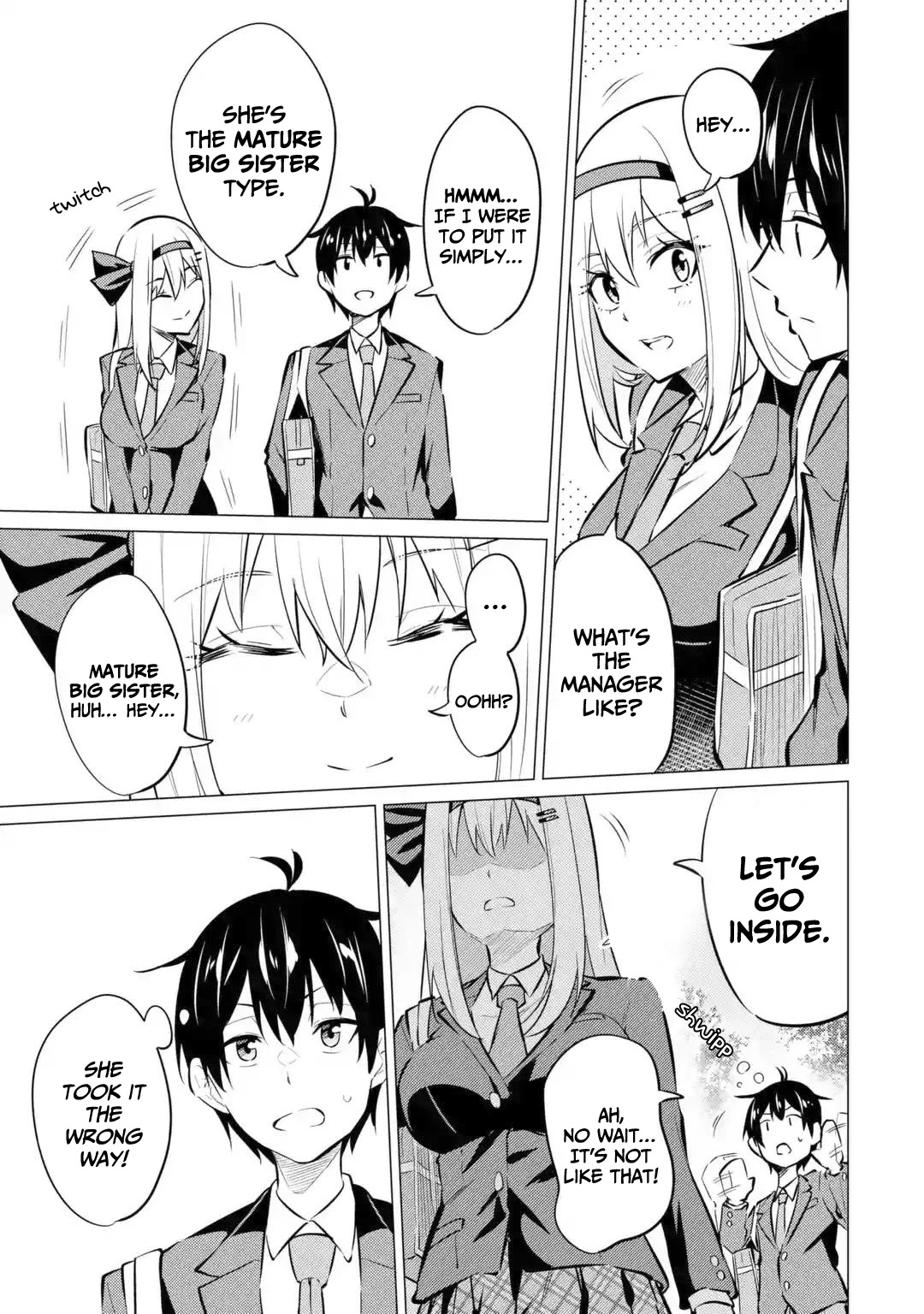 Relentlessly Approaching the Poison-Tongued and Indifferent Beauty to Tickle the Cutesy Reactions out of her Chapter 7 page 12 - Chapter 7