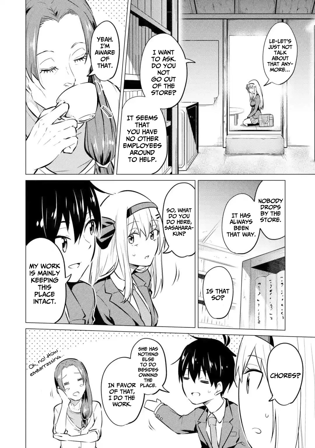 Relentlessly Approaching the Poison-Tongued and Indifferent Beauty to Tickle the Cutesy Reactions out of her Chapter 7 page 15 - Chapter 7