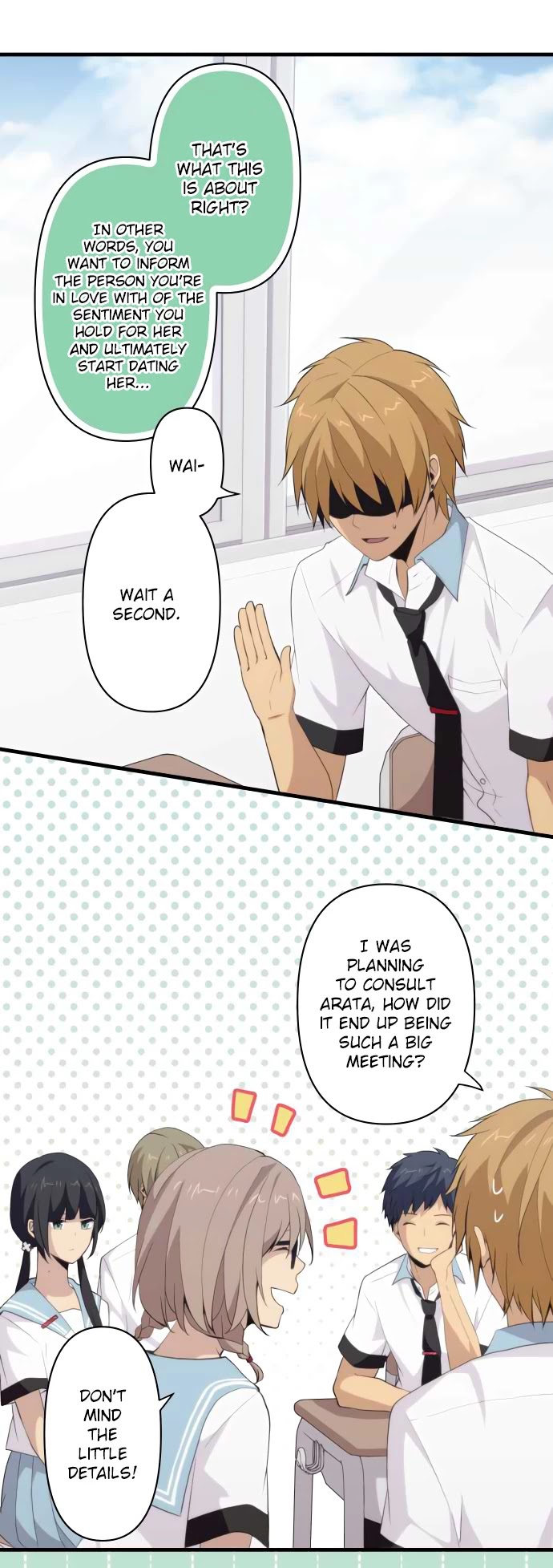 ReLIFE Chapter 100 page 5 - Chapter 100: Last Moments of High School and the Beginning of the End
