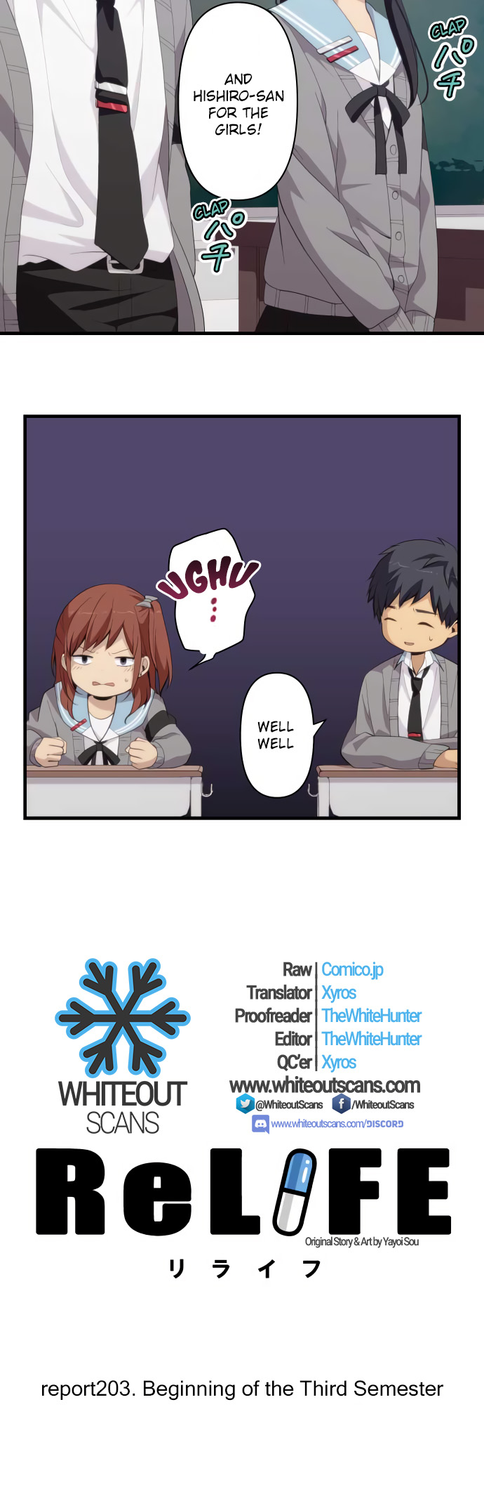 ReLIFE Chapter 203 page 2 - Chapter 203: Beginning of the Third Semester