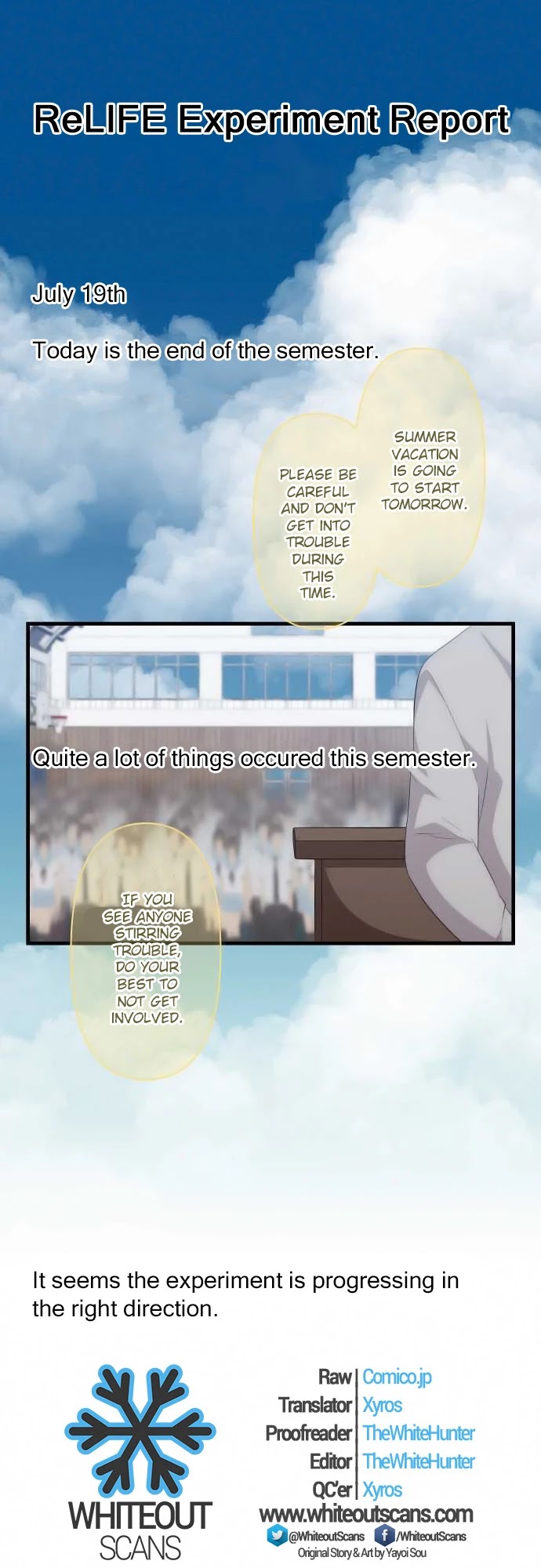 ReLIFE Chapter 94 page 1 - Chapter 94: End of the Semester!
